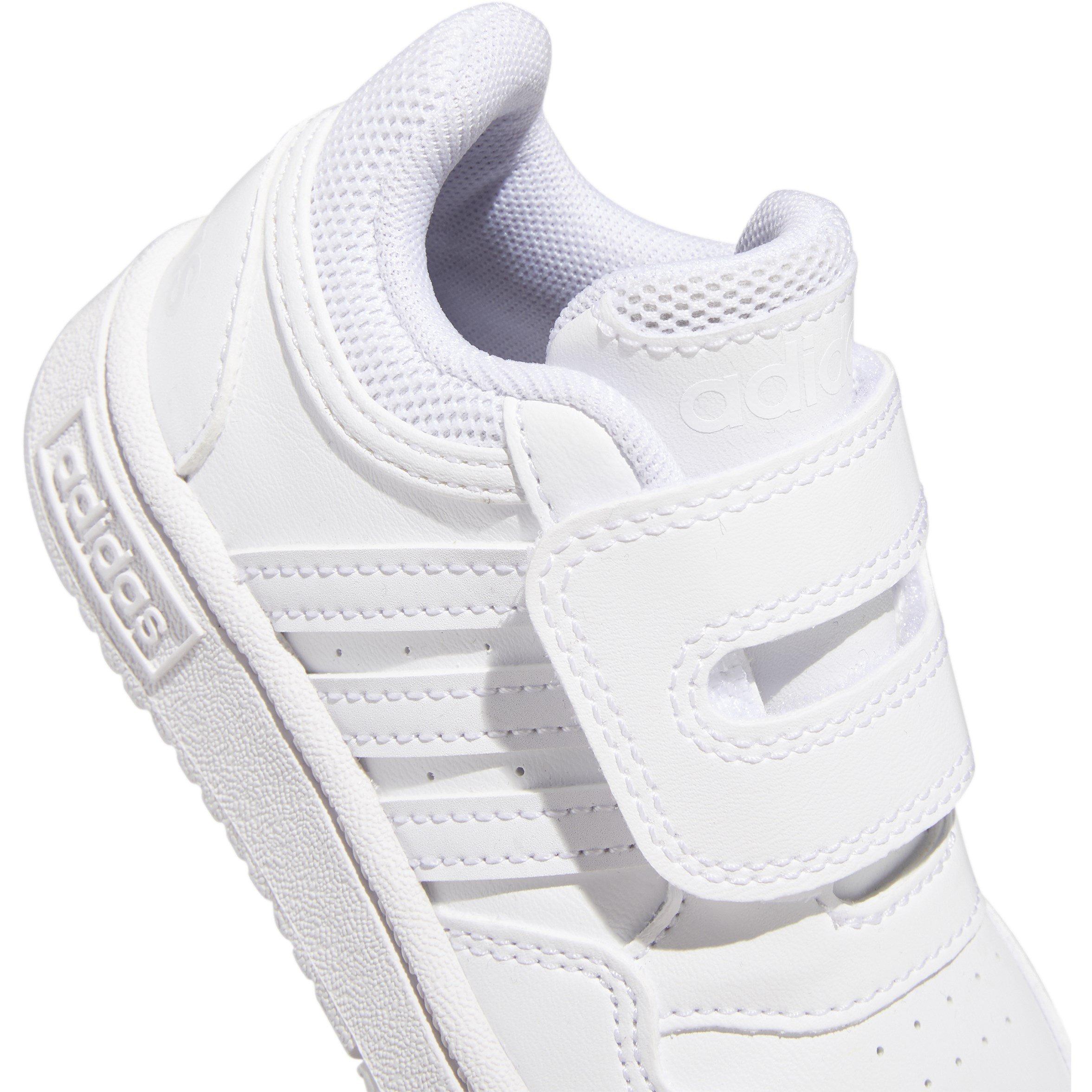Wit/Wit - adidas - Hoops Court Infant Boys Trainers - 7