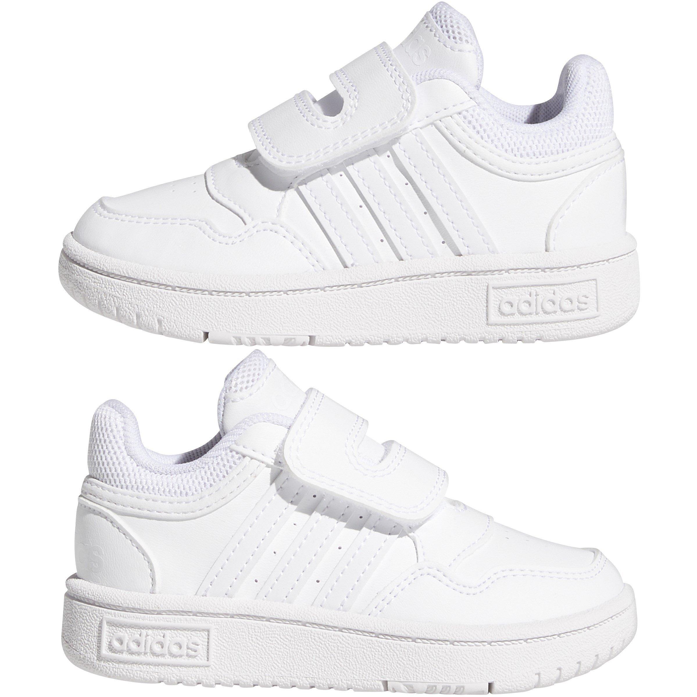 Wit/Wit - adidas - Hoops Court Infant Boys Trainers - 9