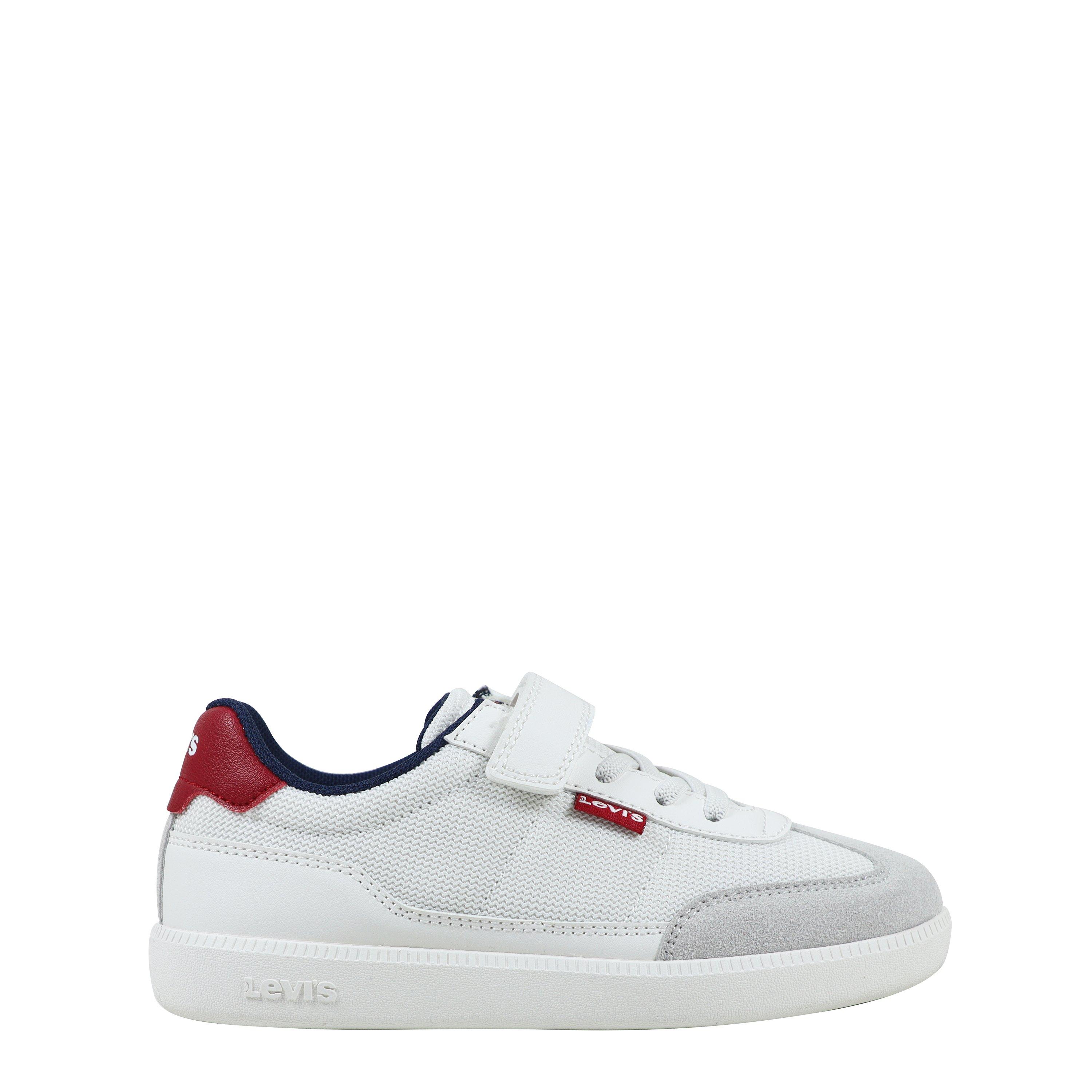 Levis  Kids ' Low-Top Trainers - Wht/Red 3445 - C13.5(32.5