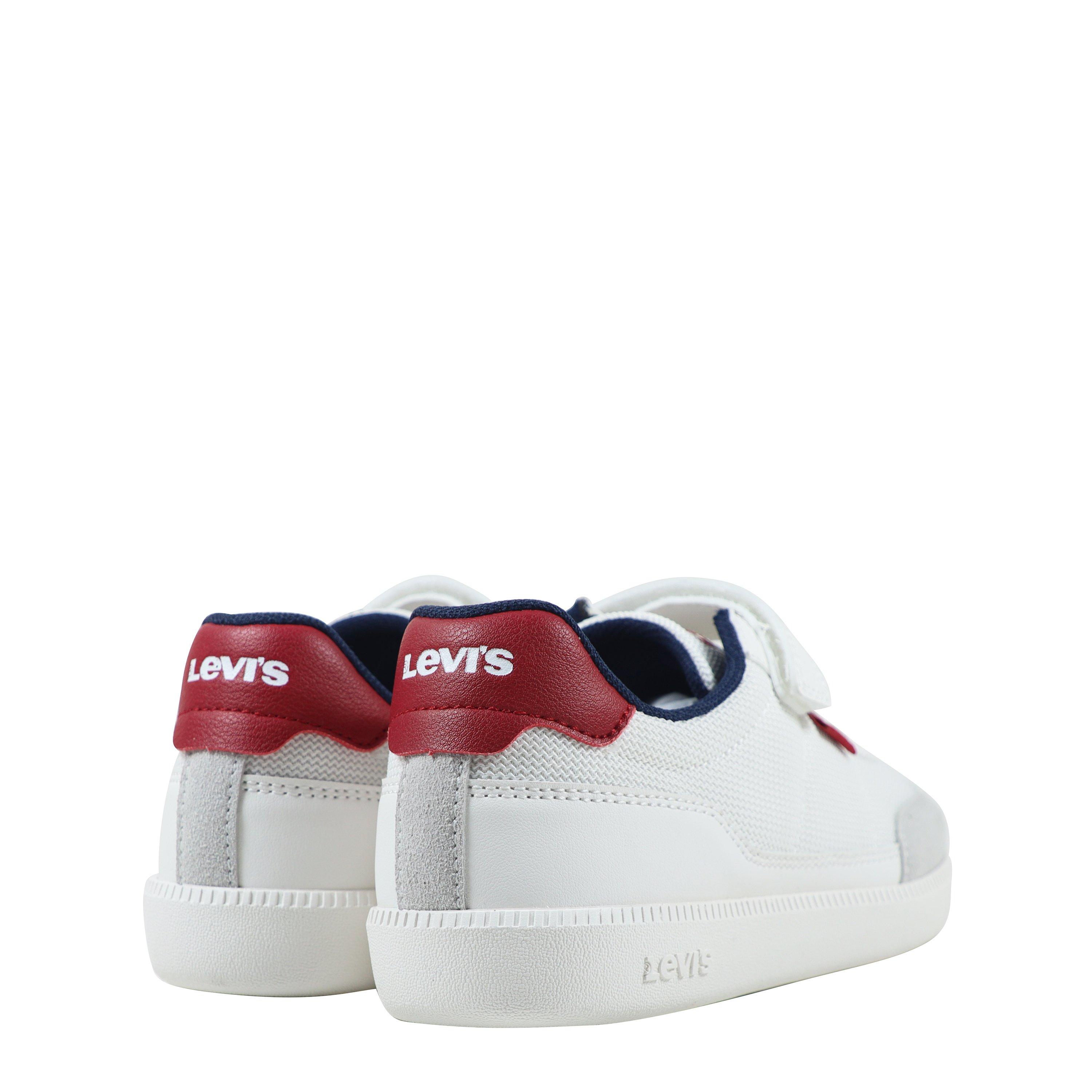 Wht/Red 3445 - Levis - Unisex Kids' Low-Top Trainers - 4