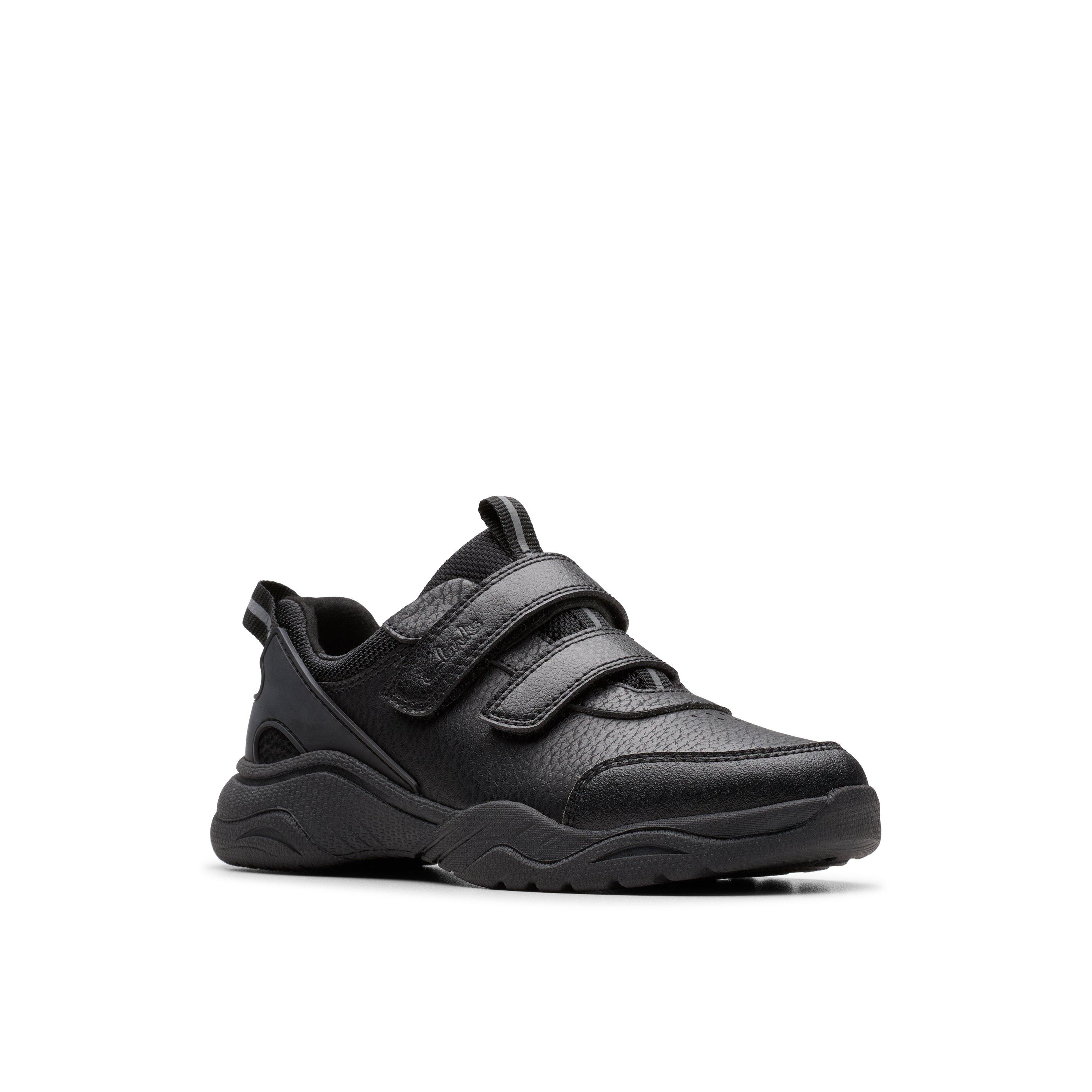 Negro - Clarks - Kids' Feather Shine Low-Top Trainers - 4