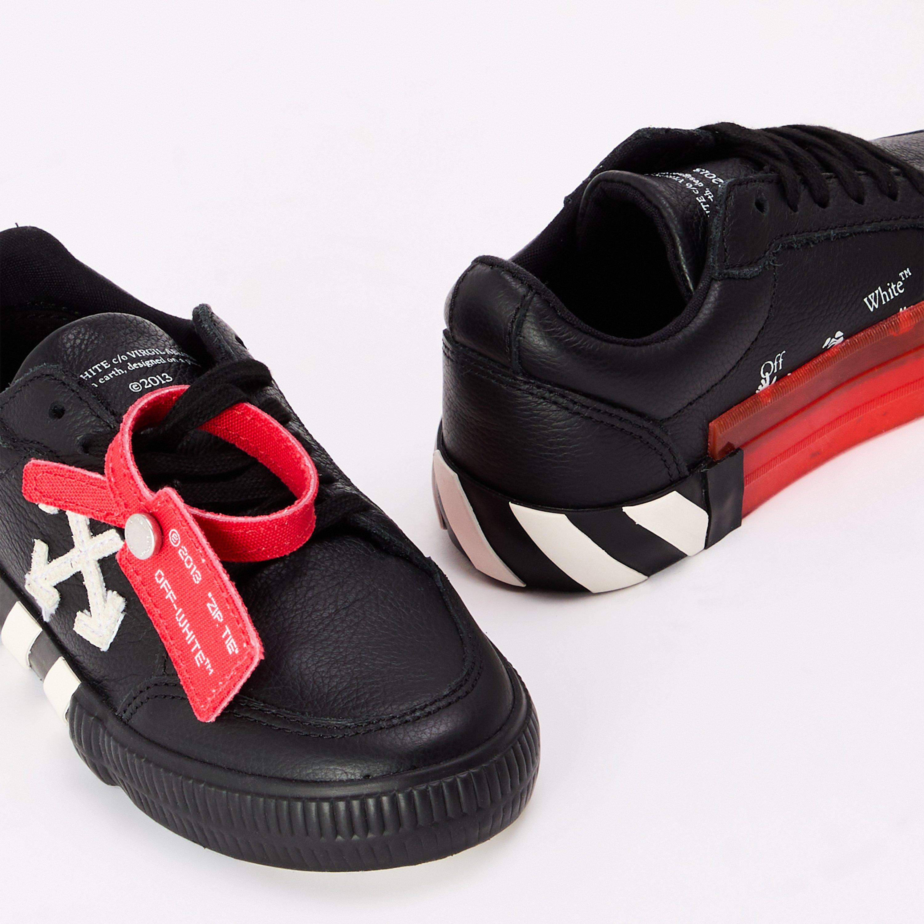 Black/White - Off White - Kids Vulcanised Trainer - 3