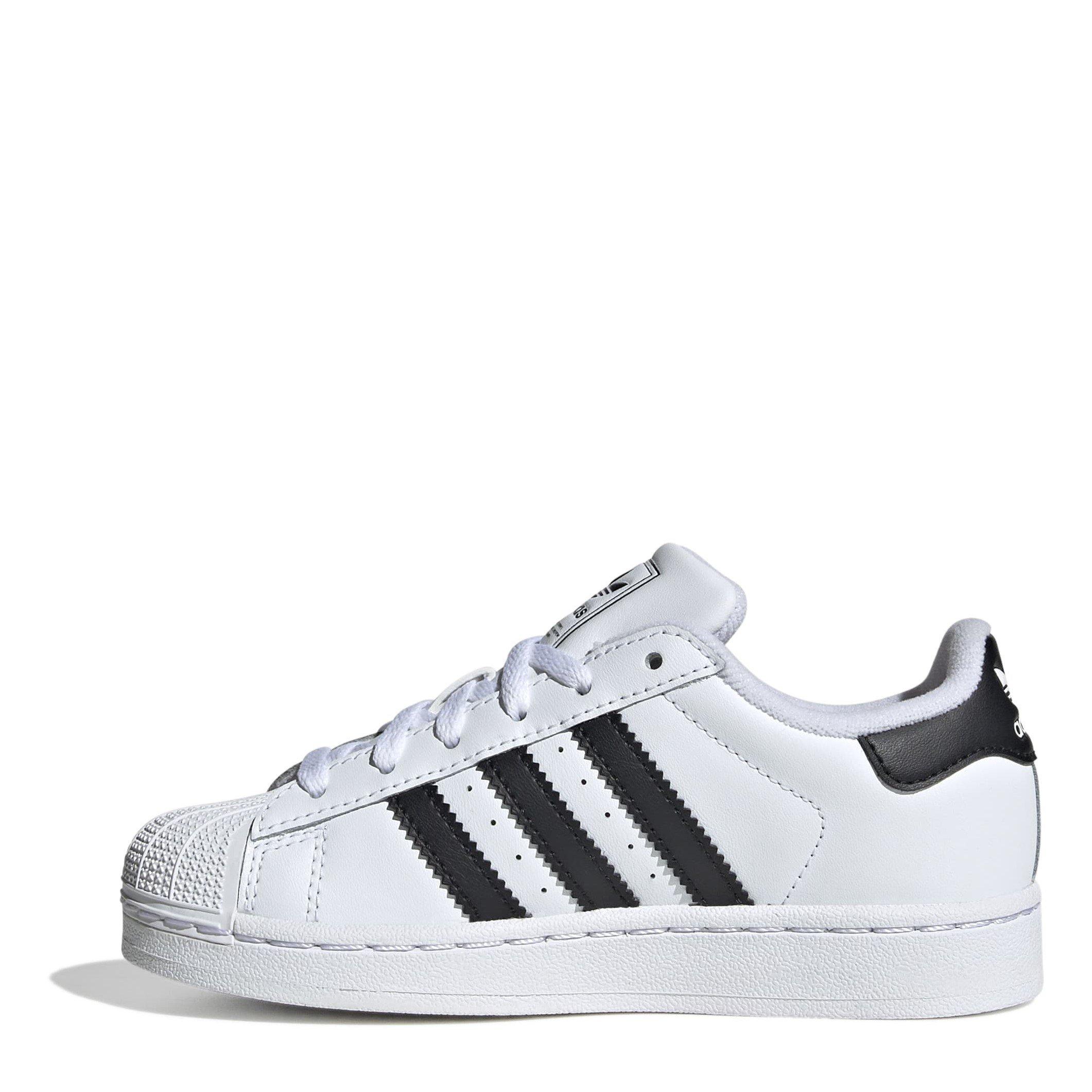 White/Black - adidas Originals - Superstar II Shoes Childrens - 2
