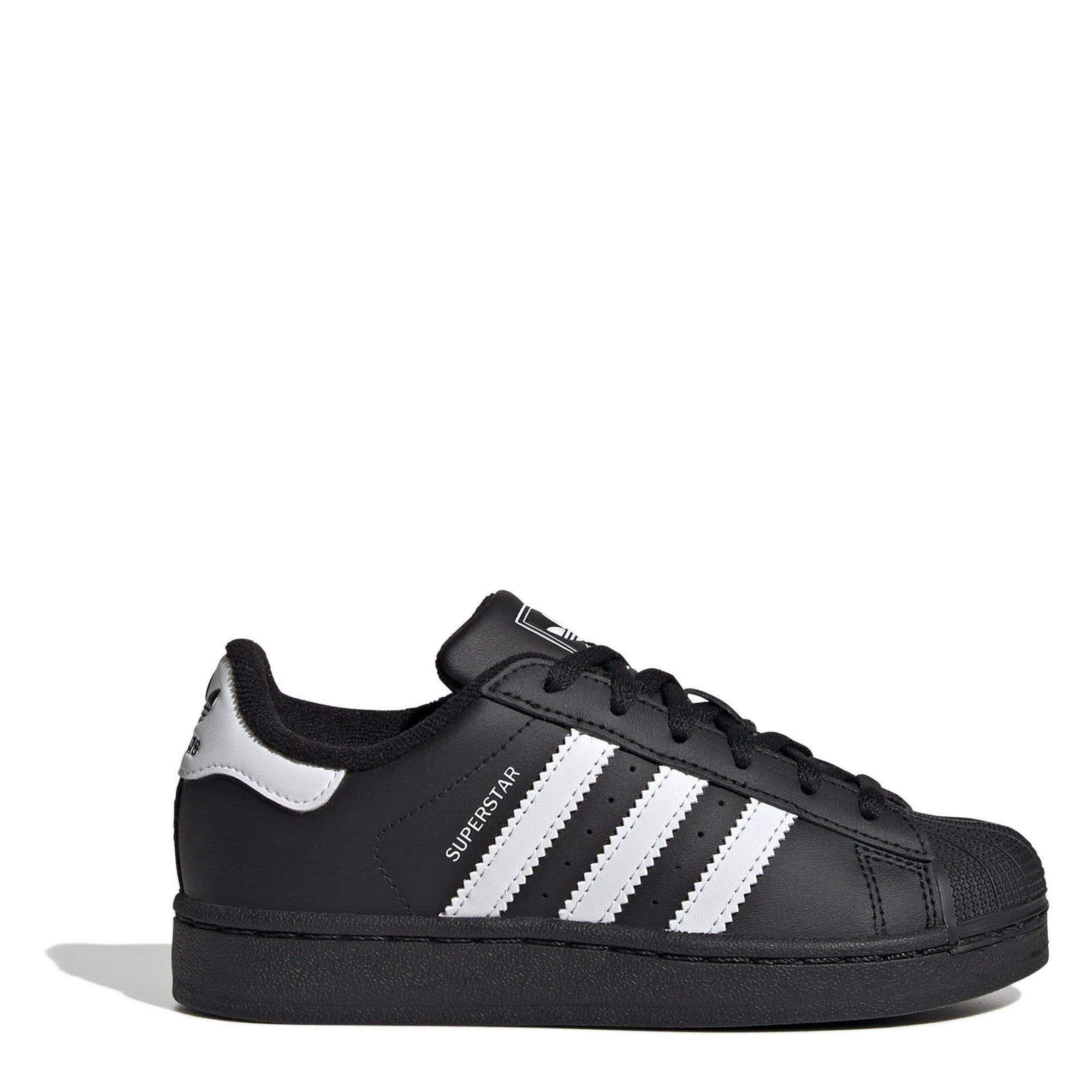 adidas Originals Superstar II Shoes Childrens - Black/White - Size C11 (29)