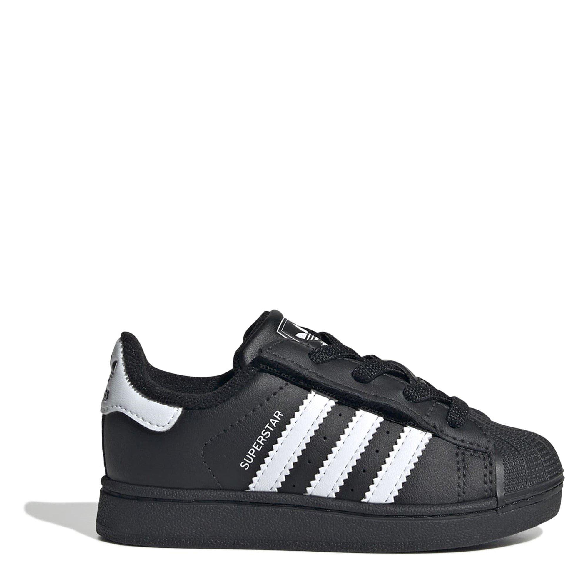 adidas Originals  Kids Low-Top Trainers - Black/White - Size C9 (26.5)