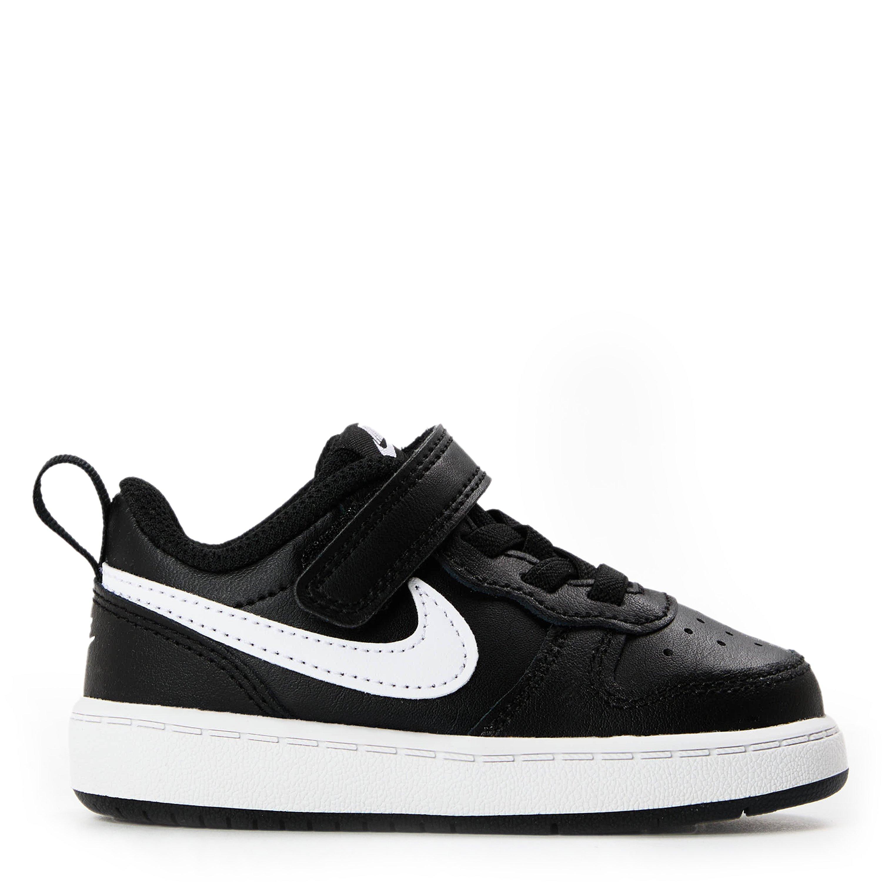 Nike  Blk/Grn/Wht Court Borough Low 2 Baby/Toddler Shoe - C5 (21.5)