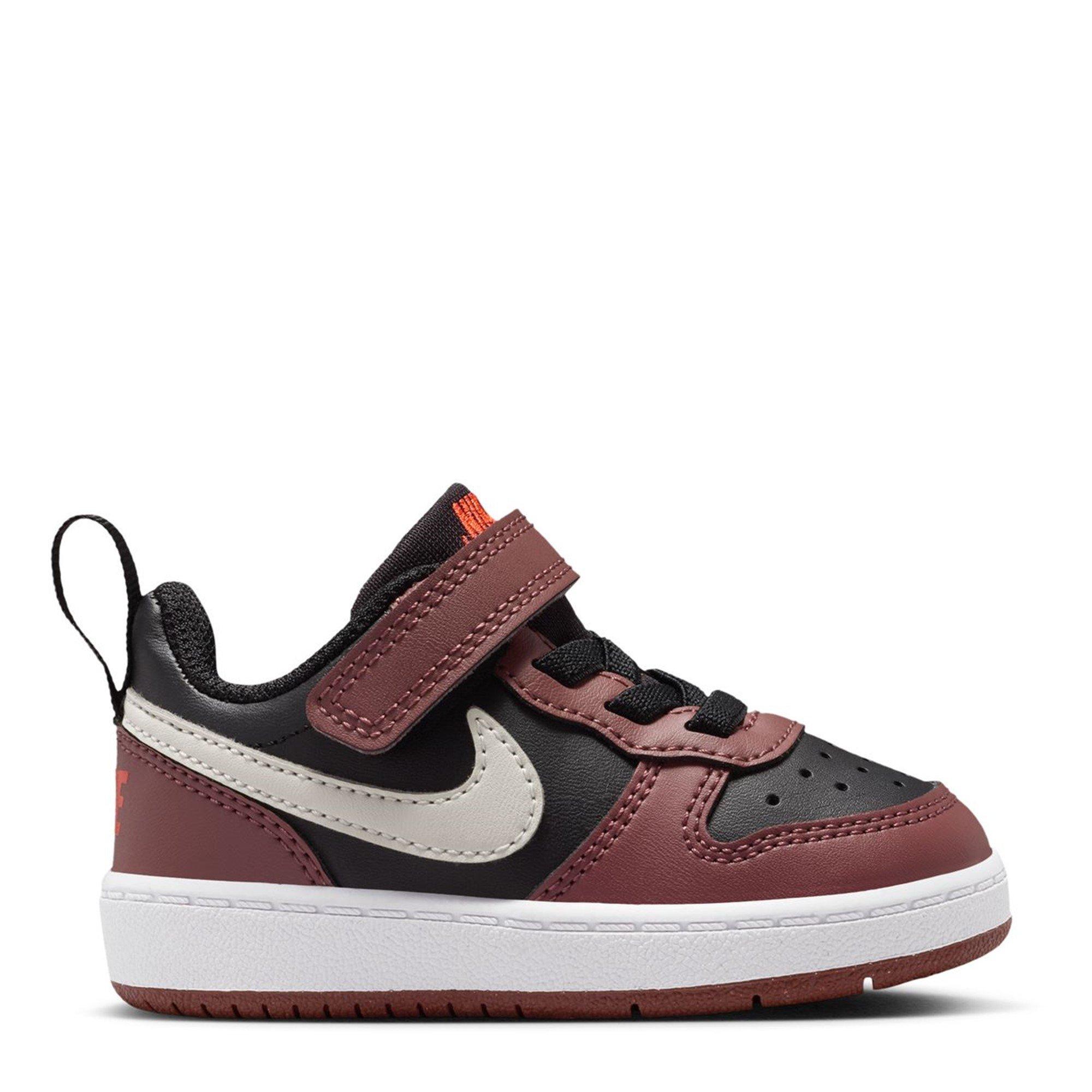Nike  Court Borough Low 2 Baby/Toddler Shoe - Black/Red - C8 (25.5)