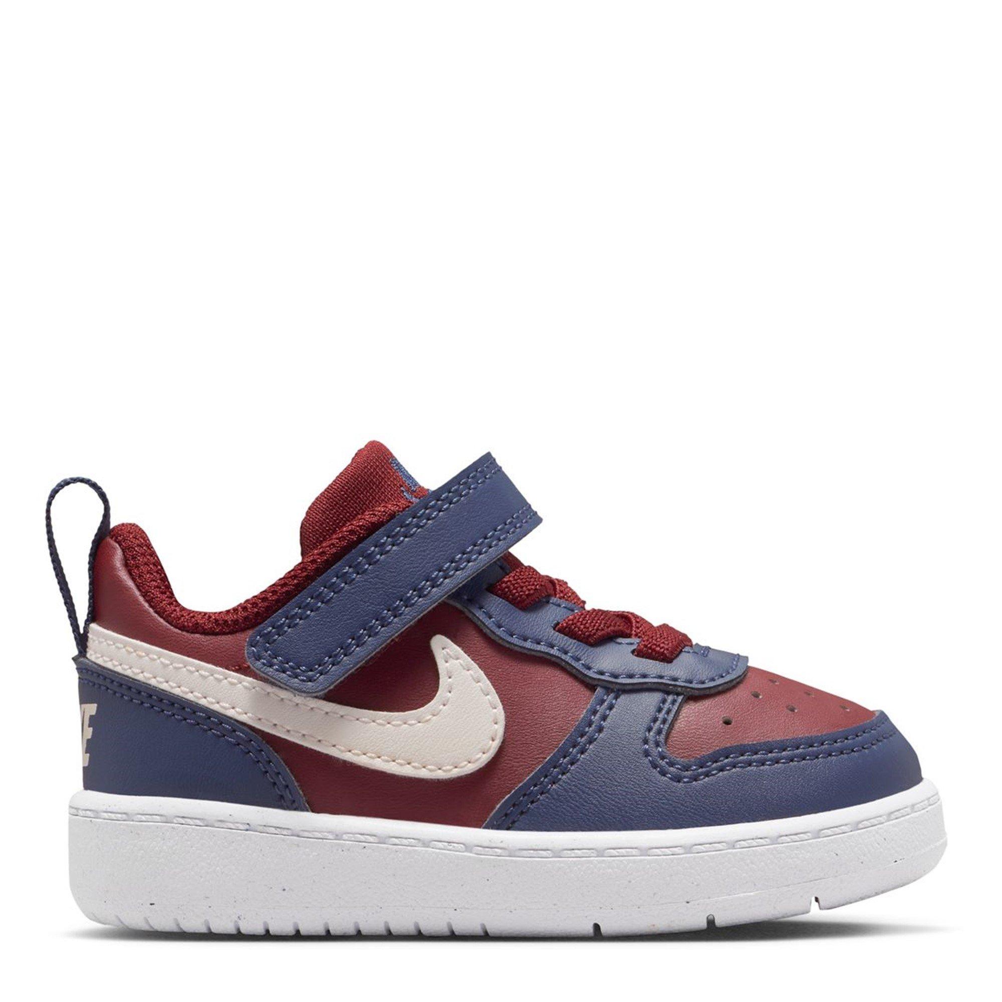 Nike  Court Borough Low 2 Baby/Toddler Shoe - Red/Navy - C8 (25.5)