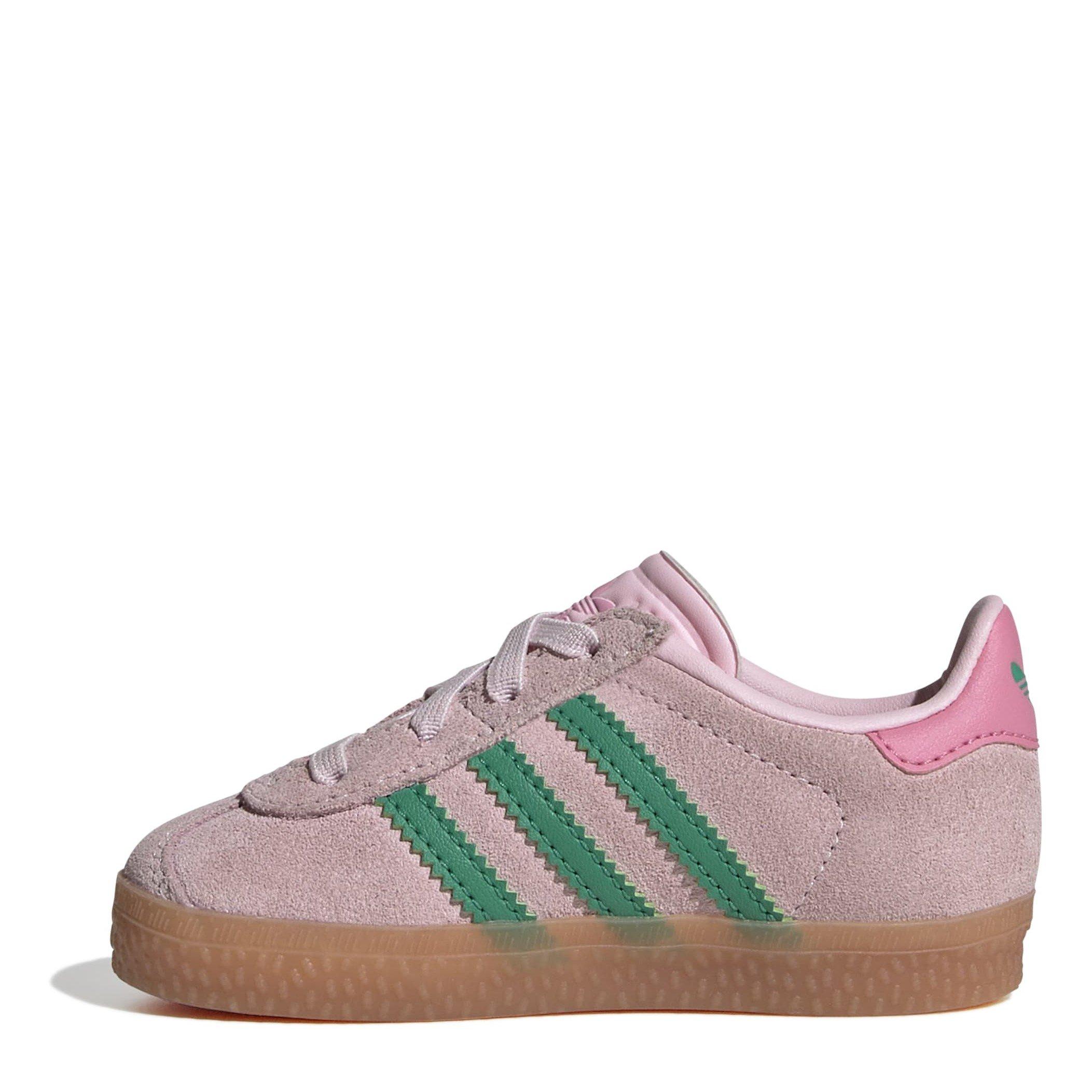 Pink/Court Grn - adidas Originals - Gazelle Shoes Infants - 3