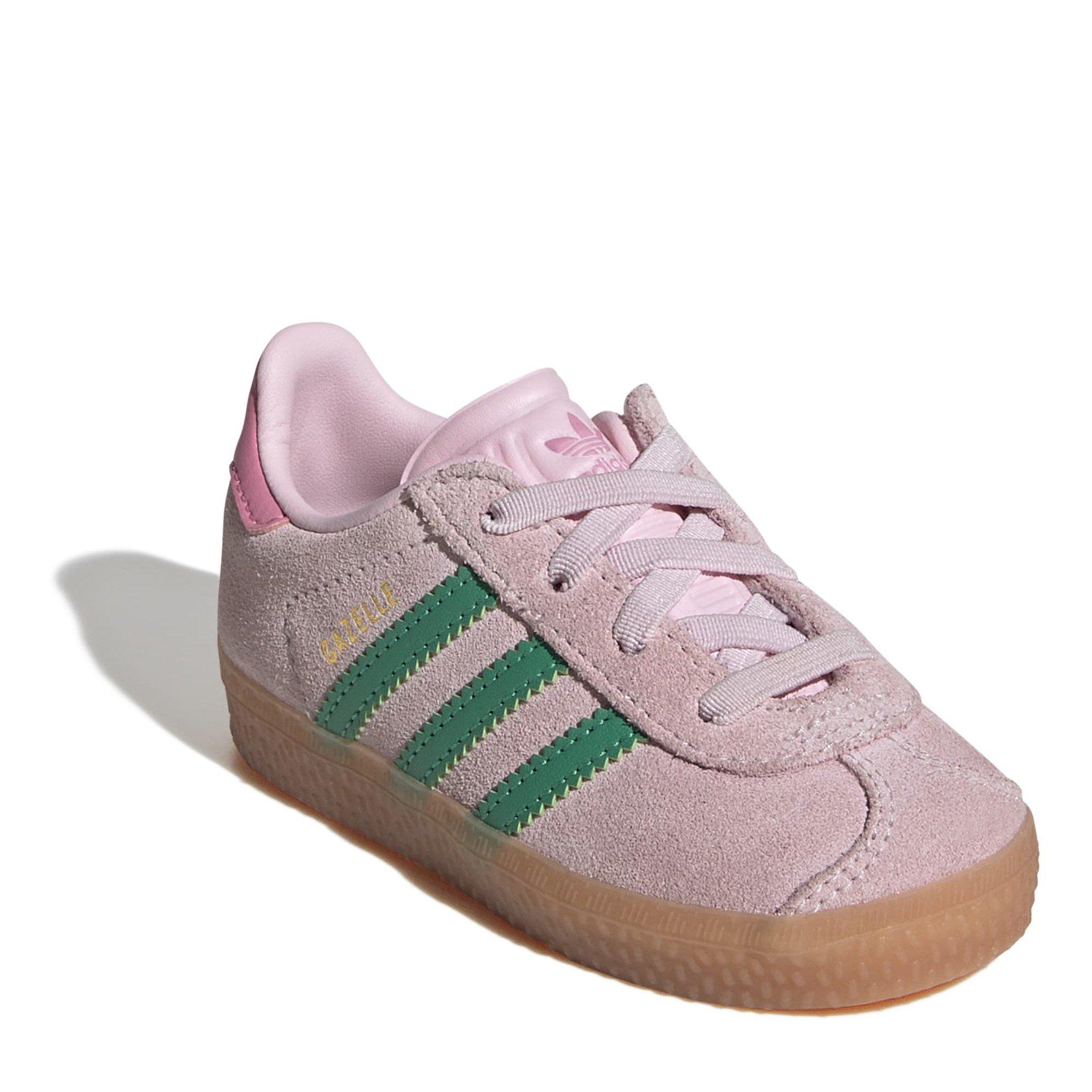 Pink/Court Grn - adidas Originals - Gazelle Shoes Infants - 4