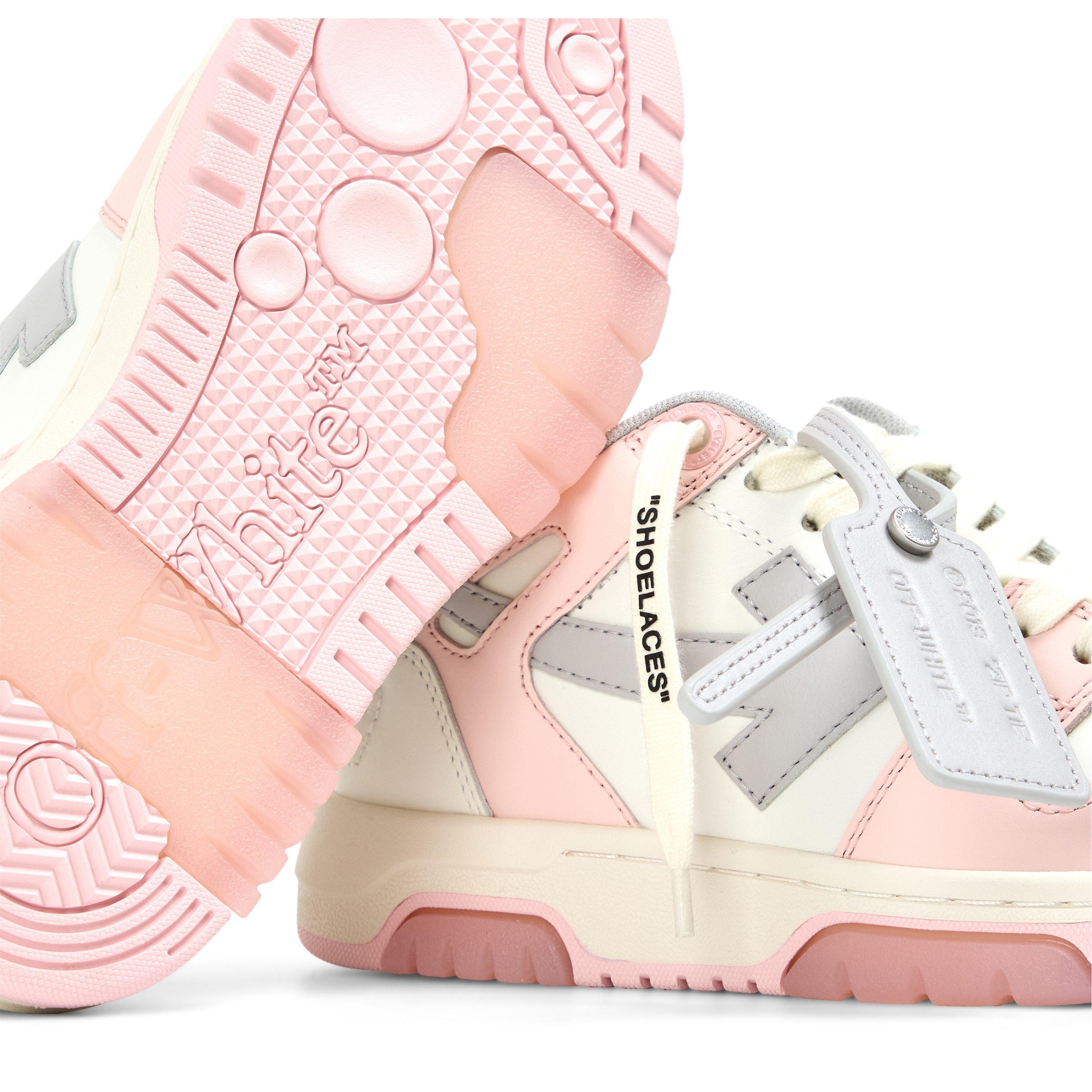 Pink/Light Grey - Off White - Kids' Low-Top Trainers - 3