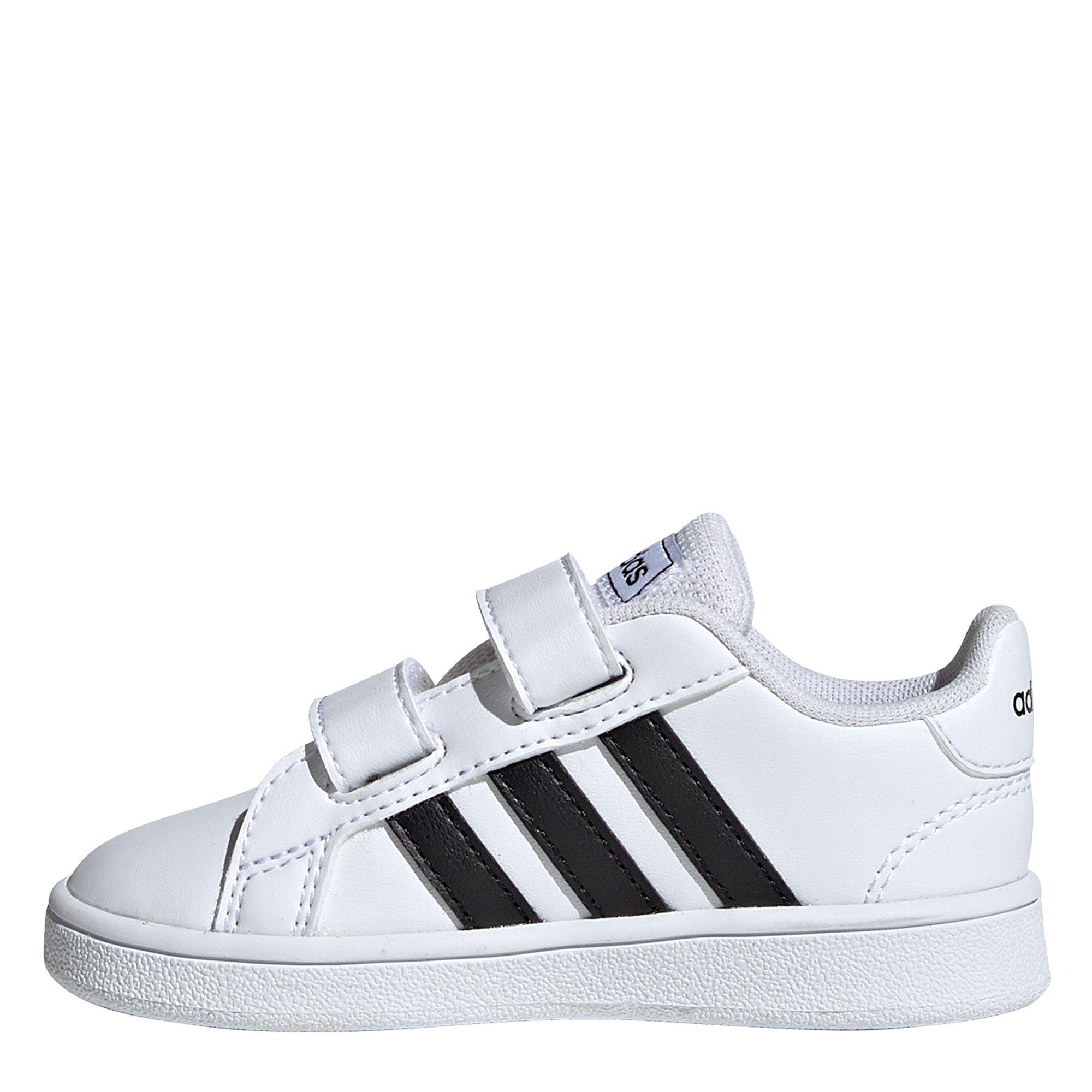 White/Black - adidas - Grand Court Trainers Infant Boys - 2
