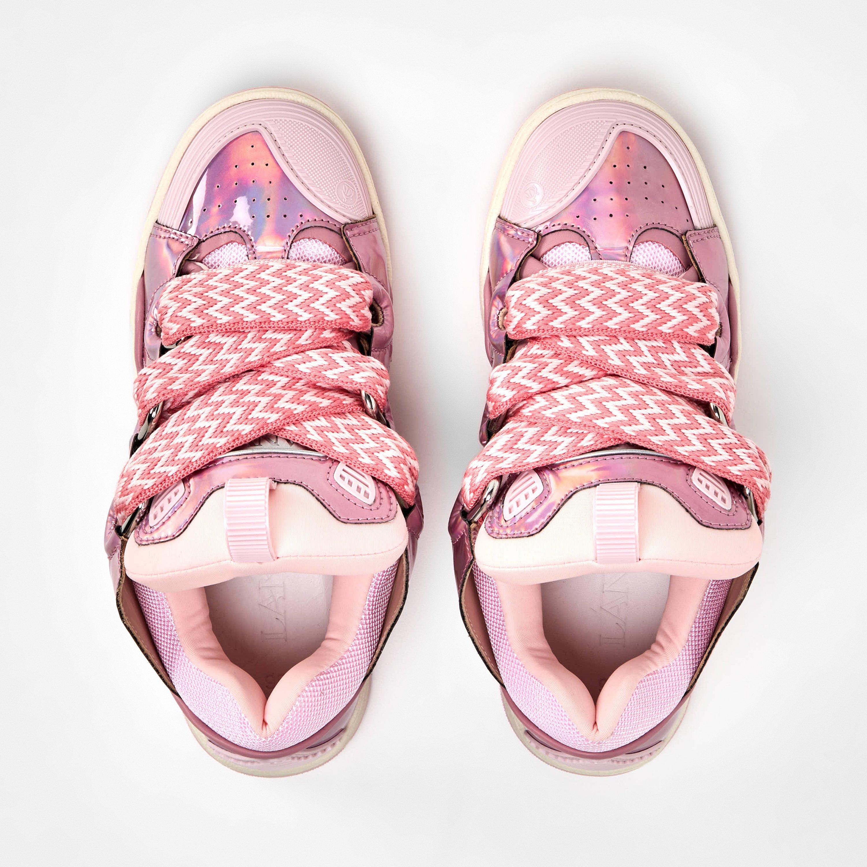 Pale Pink - Lanvin - Kids' Curb Low-Top Trainers - 4