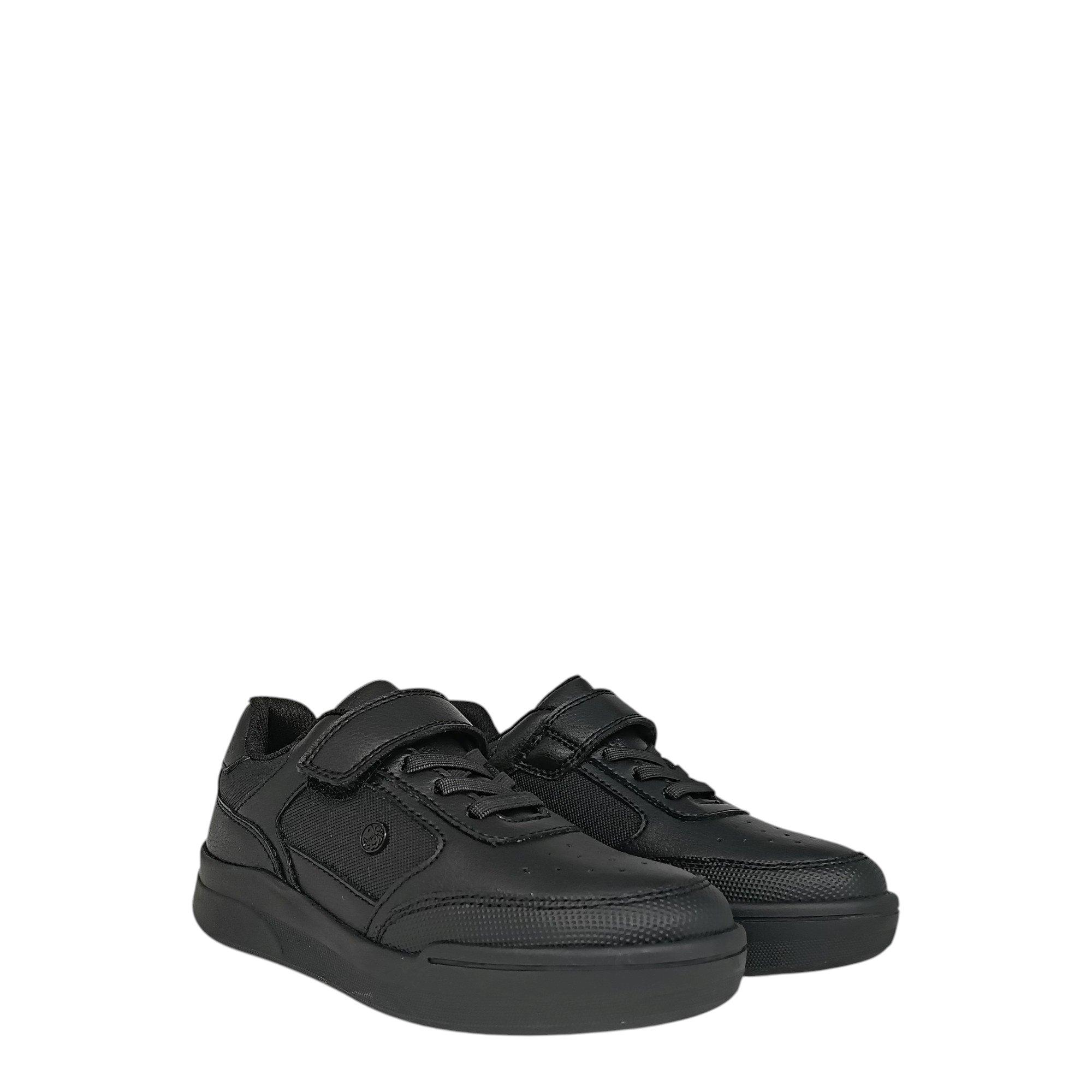 Black - Pretty Green - Kids' Welwyn Moc Toe Formal Shoes - 3