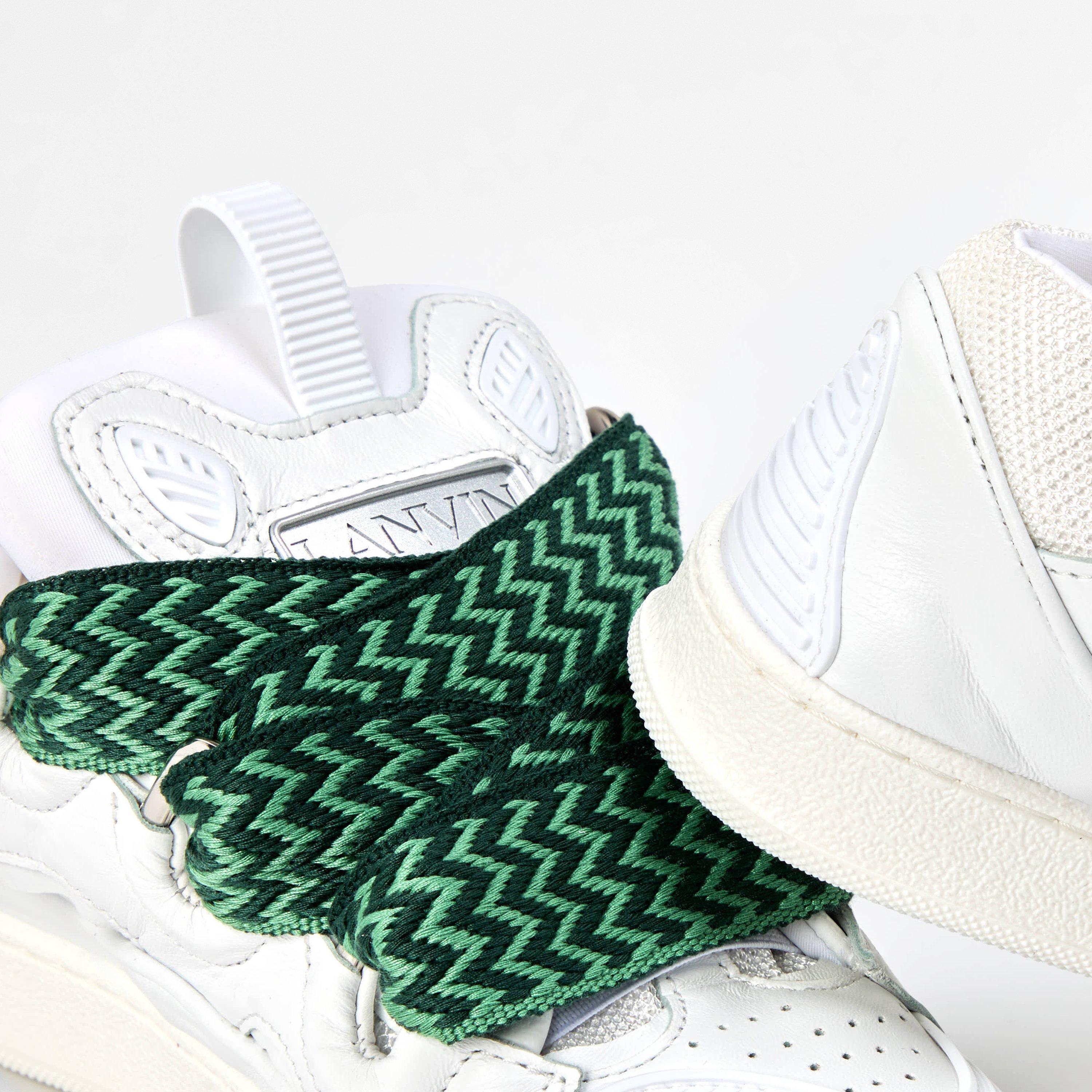 White - Lanvin - Kids' Leather Low-Top Trainers - 3