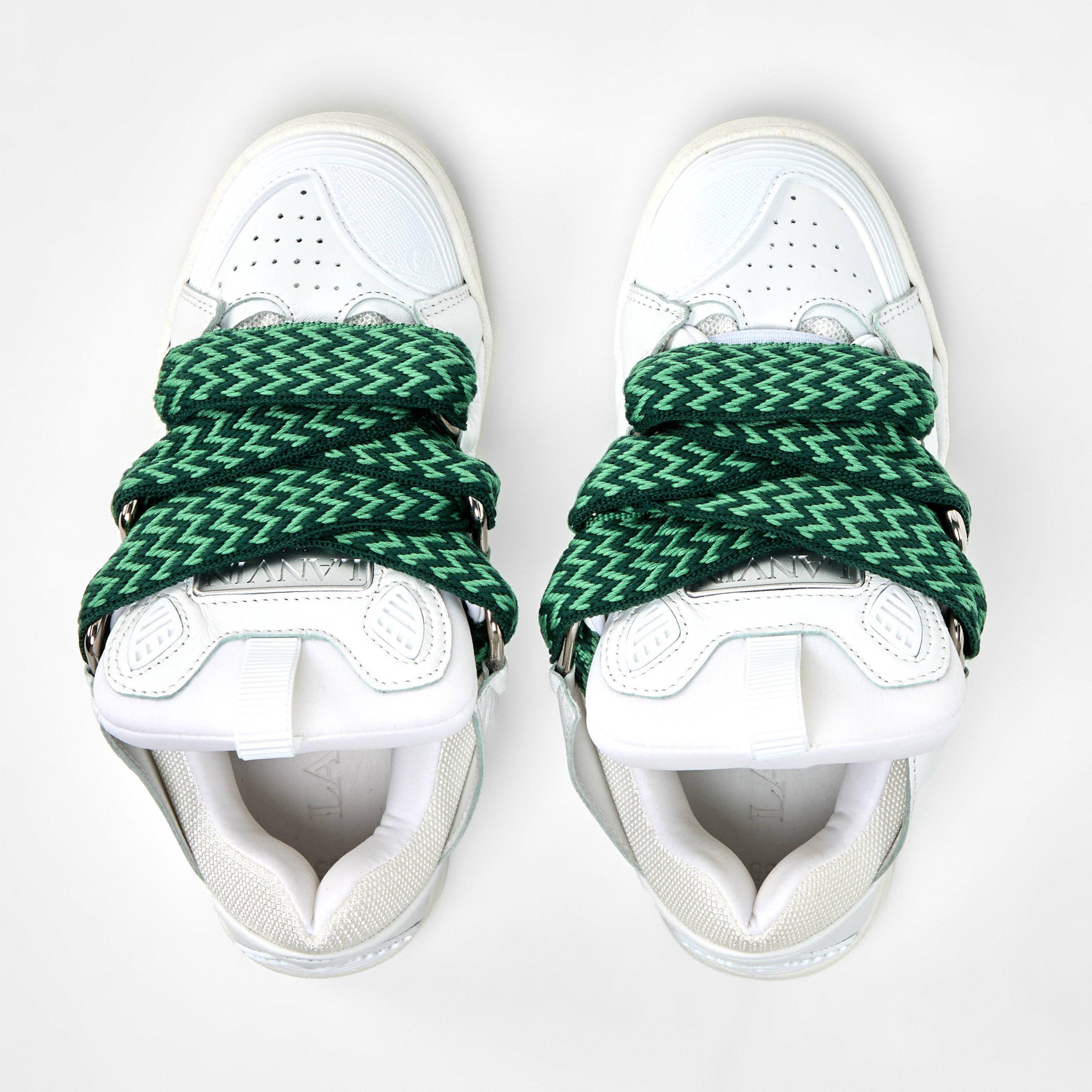 White - Lanvin - Kids' Leather Low-Top Trainers - 4