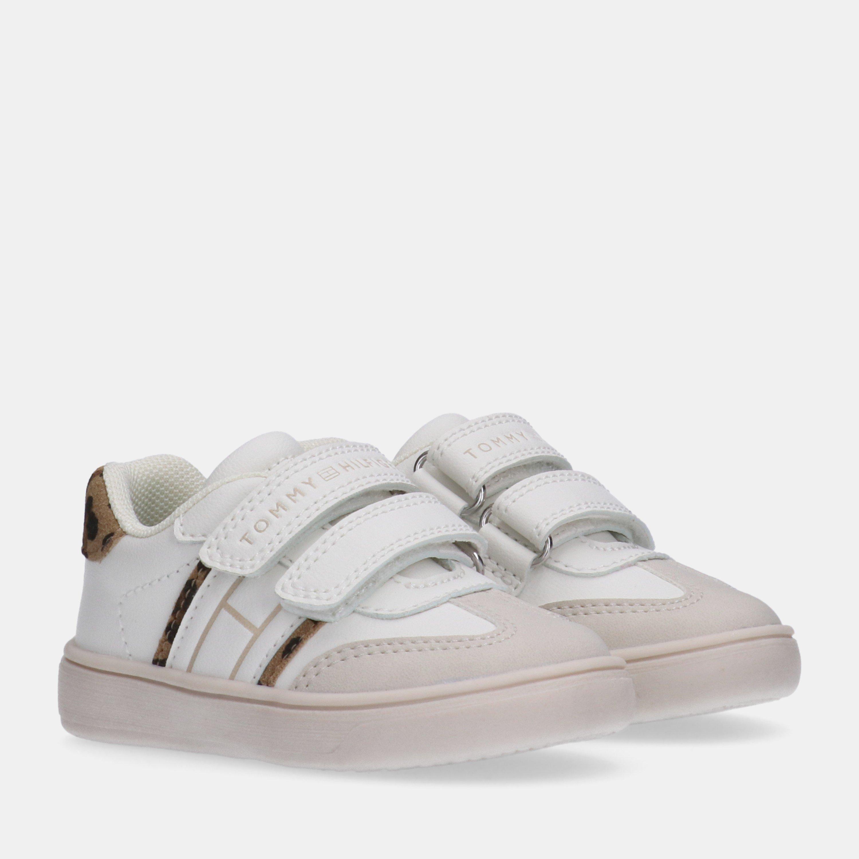 Bianco/Leopardo - Tommy Hilfiger - Kids' Velcro Low-Top Trainers - 2