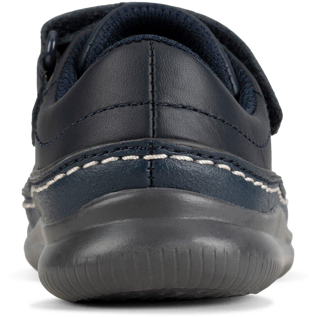 Navy Leather - Clarks - Crest Aero Low Trainers Infants - 5