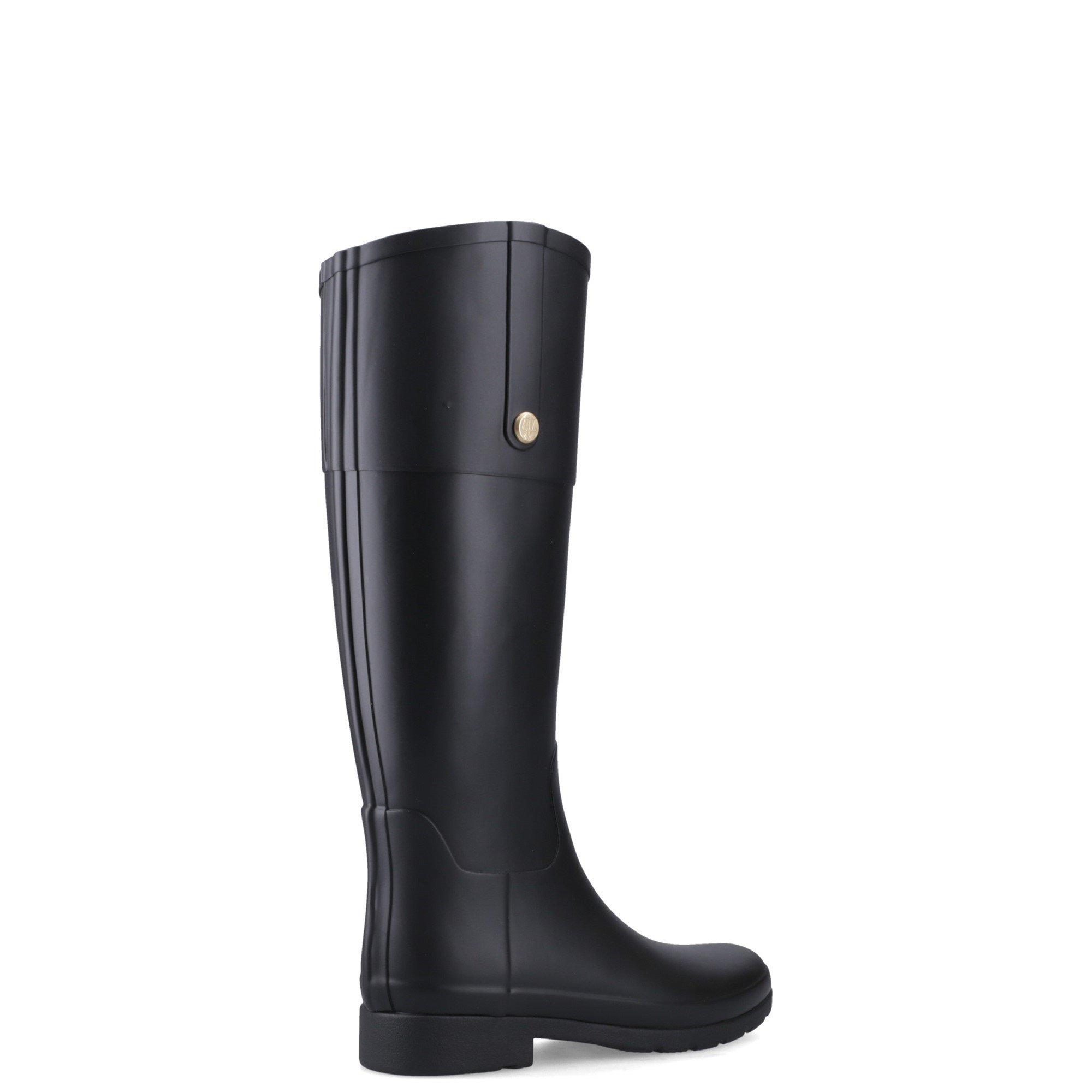 Black - Hunter - Refined Gold Trim Riding Boot - 3