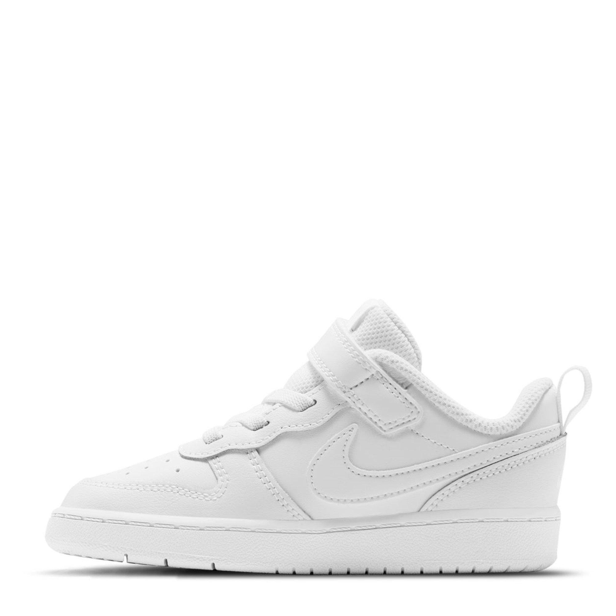 WHITE/WHITE-WHI - Nike - Court Borough Low 2 Baby/Toddler Shoe - 2