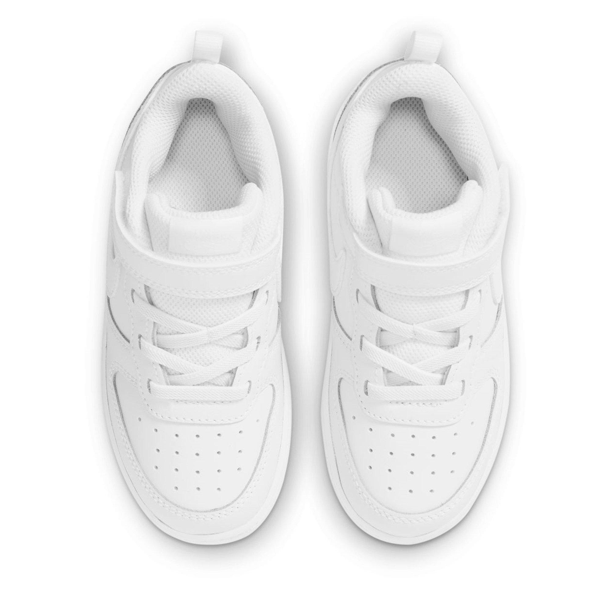 WHITE/WHITE-WHI - Nike - Court Borough Low 2 Baby/Toddler Shoe - 5
