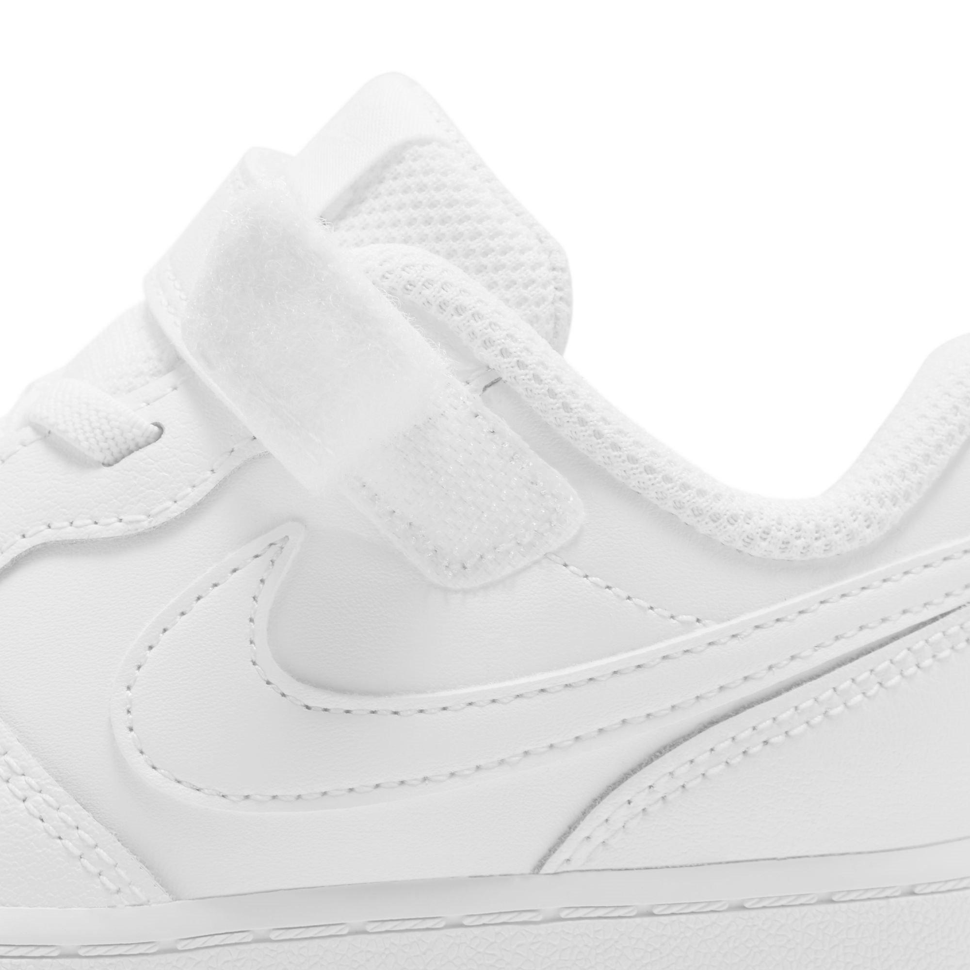 WHITE/WHITE-WHI - Nike - Court Borough Low 2 Baby/Toddler Shoe - 8