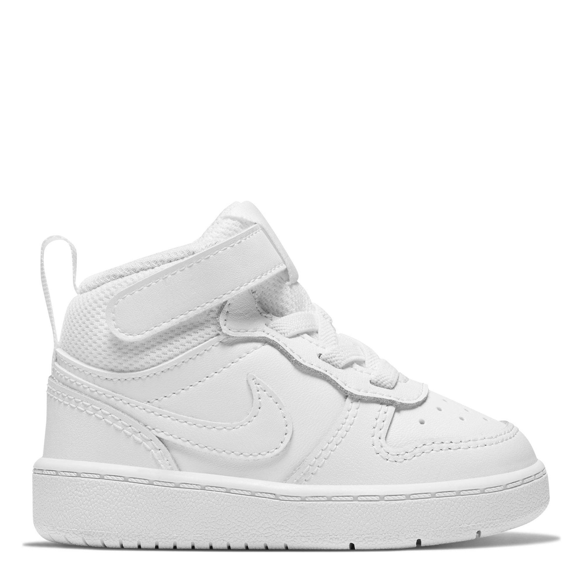 Triple White - Nike - Court Borough Mid 2 Baby/Toddler Shoe - 1