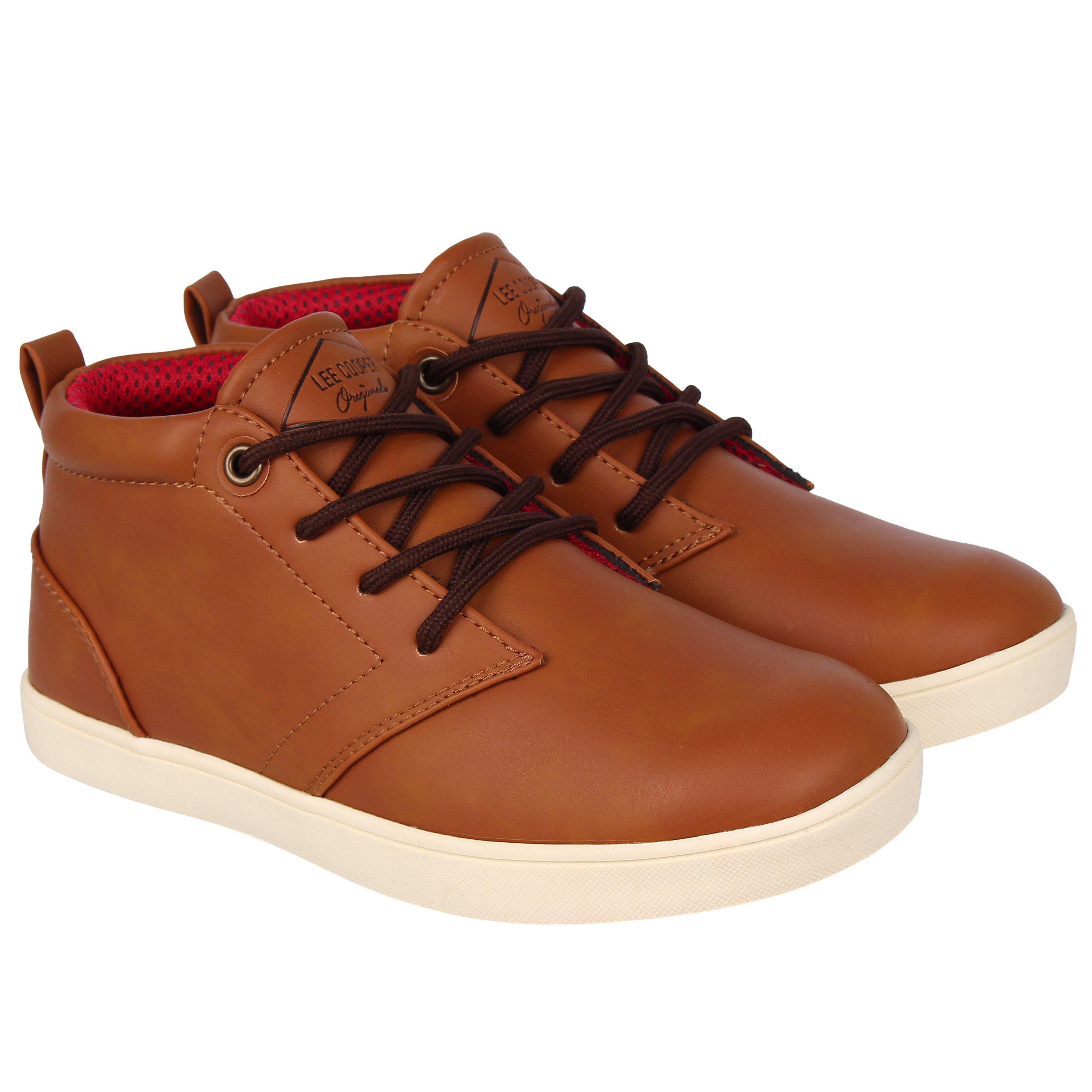 Tan - Lee Cooper - Finch Child Boys Chukka Boots - 5