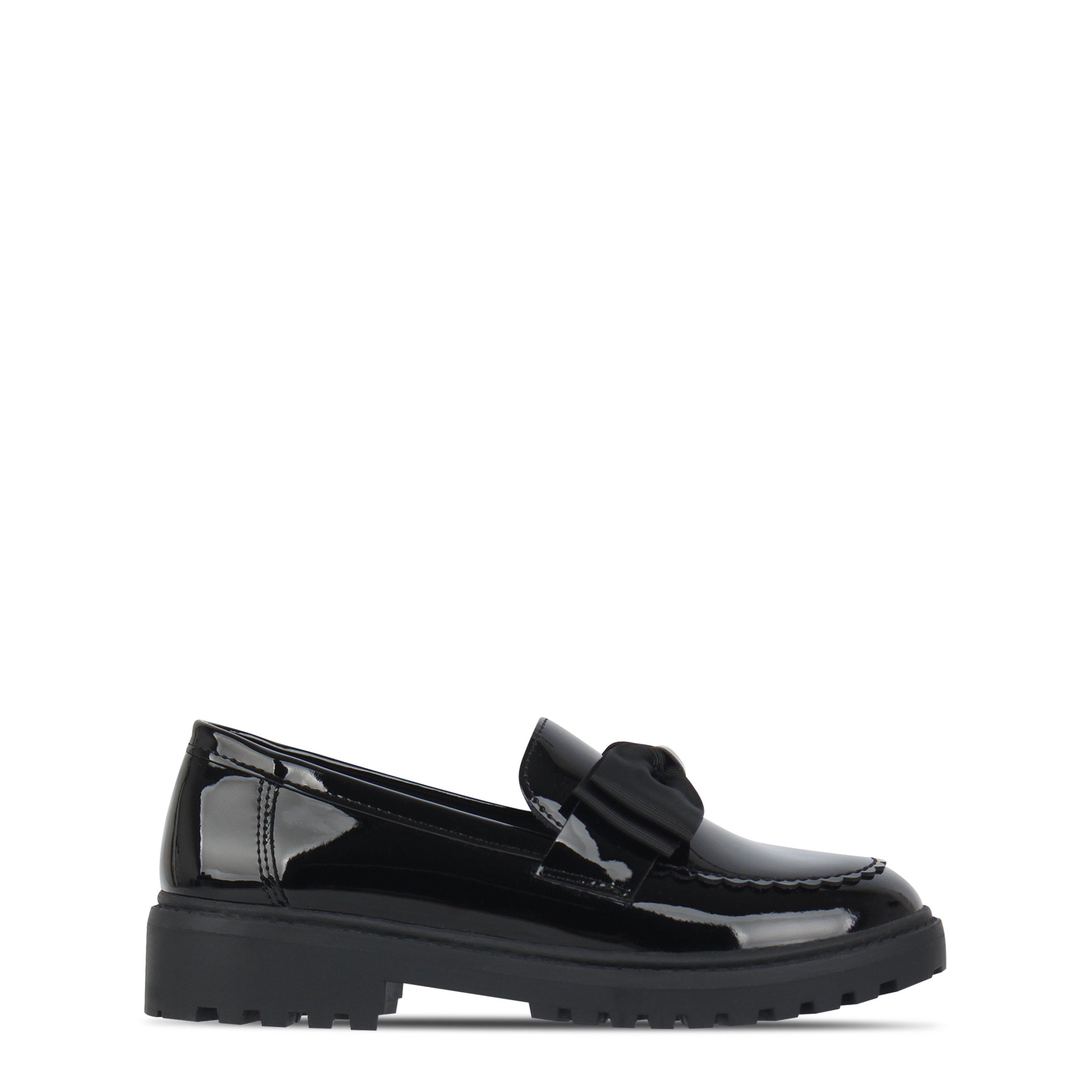 Black Patent - Miso - Kids' Bow Ballet Loafers - 1