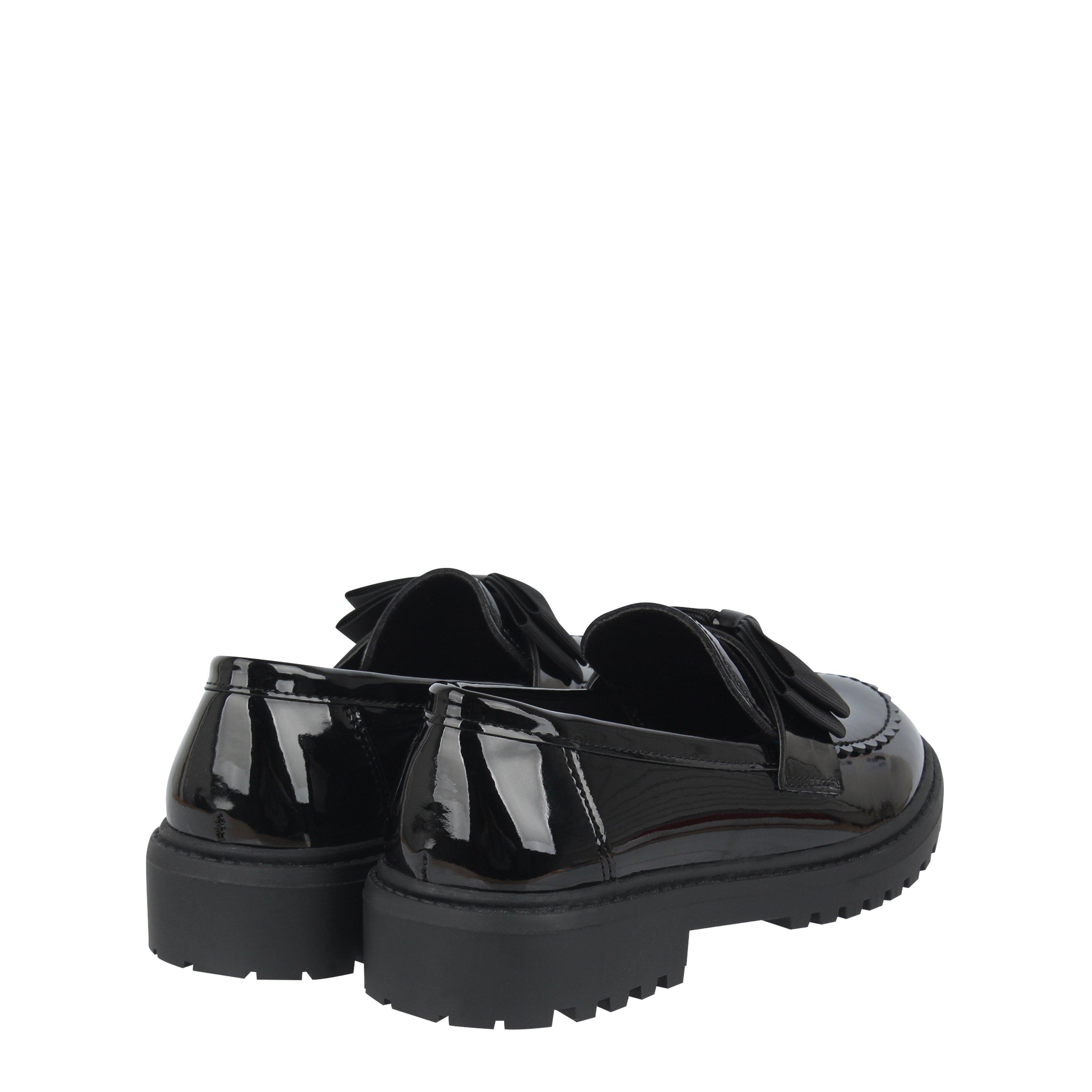 Cuir verni noir - Miso - Bow Ballet Loafers - 4