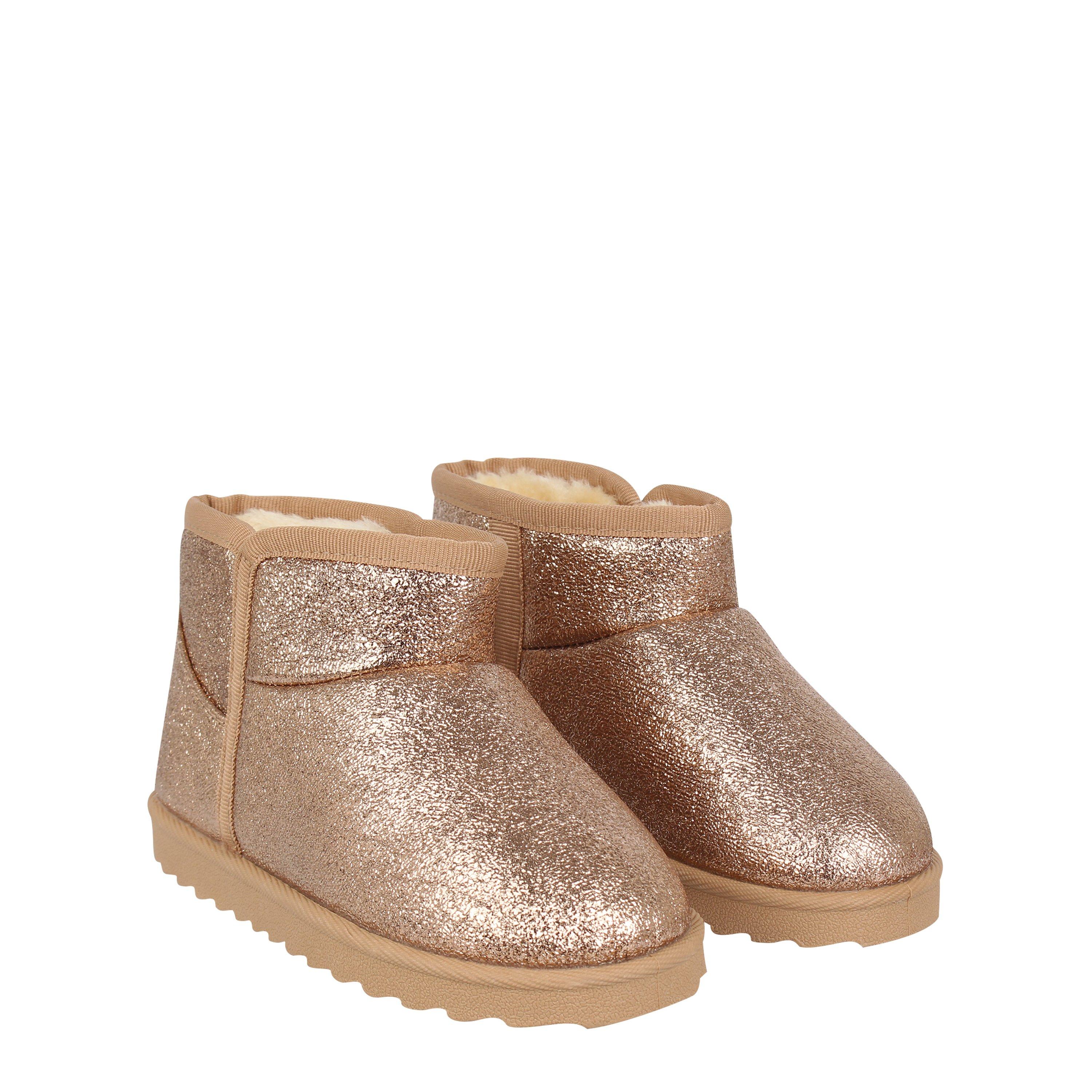 Rose Gold - Miso - Kids'  Slippers Faux Fur Boot Slippers - 3