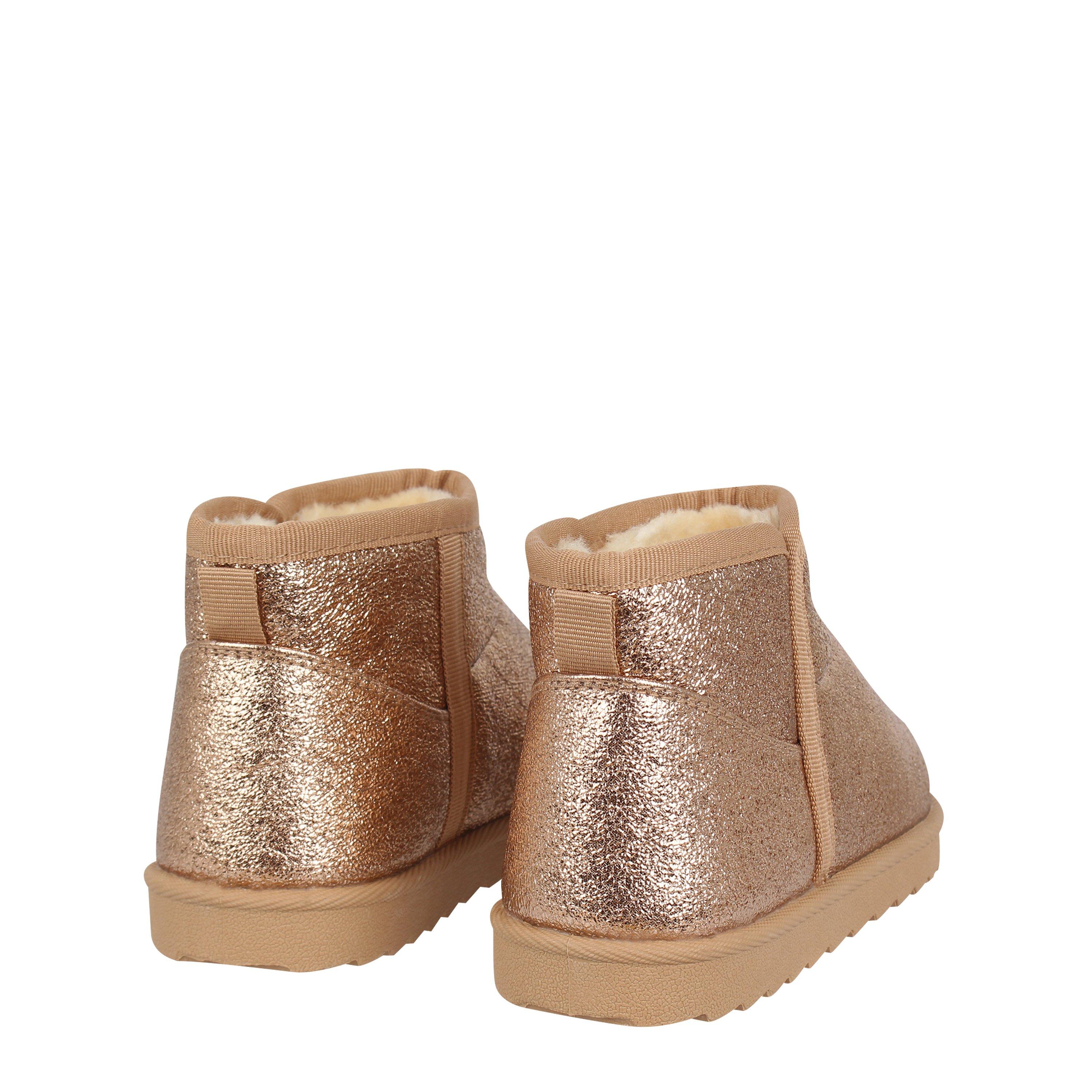 Rose Gold - Miso - Kids'  Slippers Faux Fur Boot Slippers - 4
