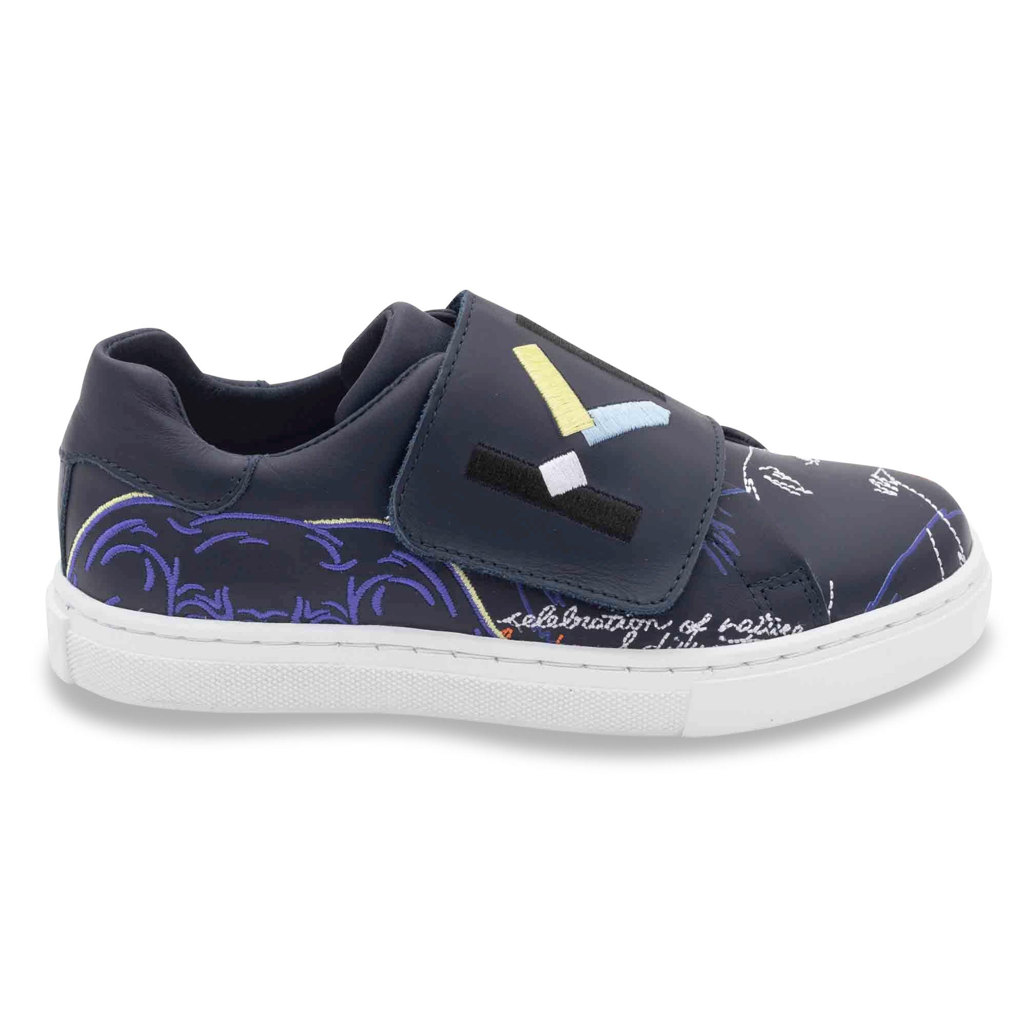 Electric Blue - Kenzo - Logo Trainers Childrens - 2
