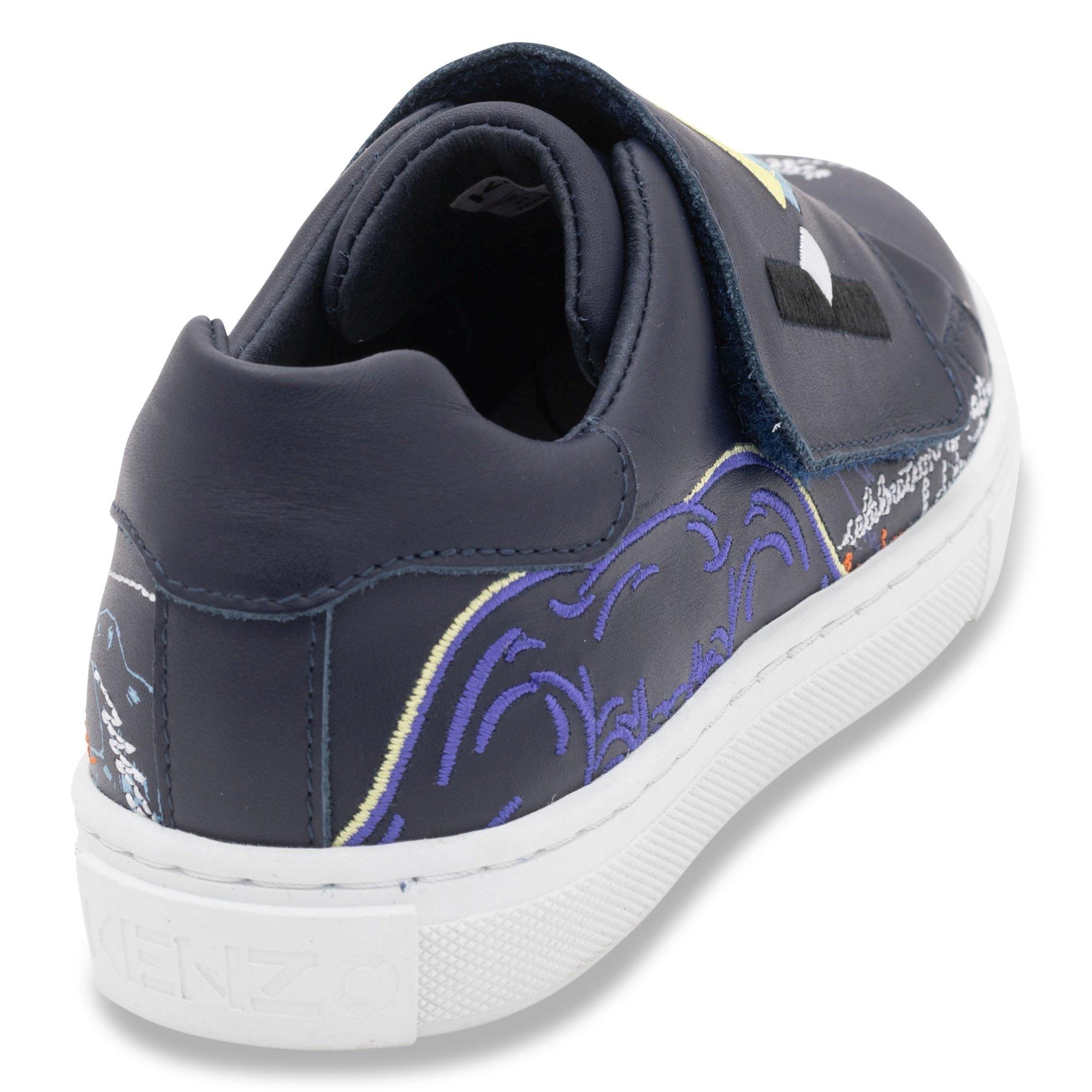 Electric Blue - Kenzo - Logo Trainers Childrens - 3