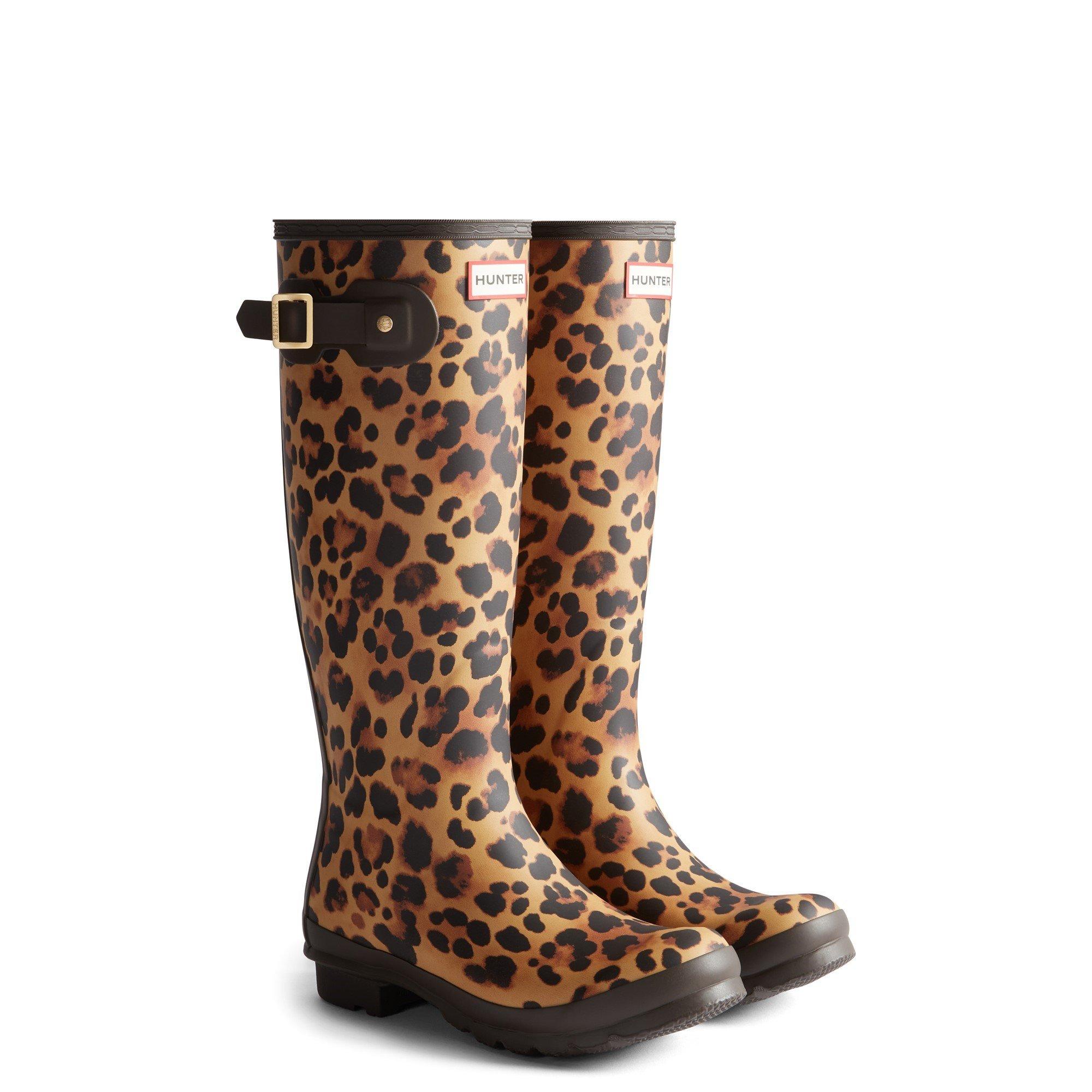 Leopard - Hunter - Womens Original Tall Leopard Boot - 2