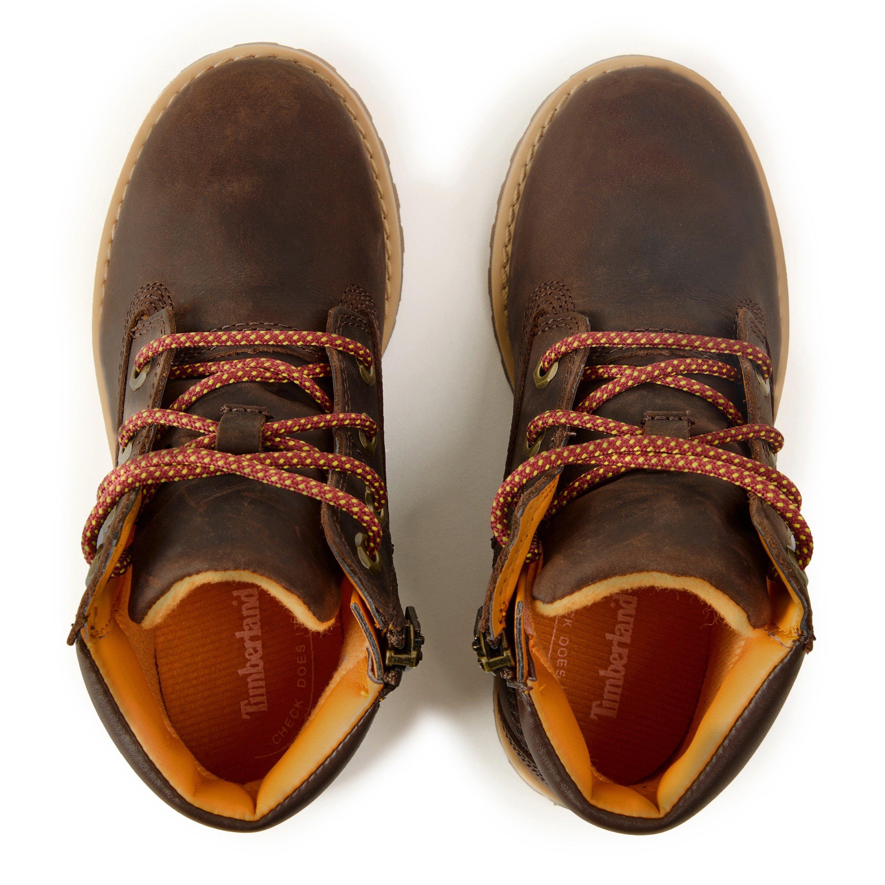 Dark Brown - Timberland - Timberland Pokey Pine Mid Lace Up With Zip Boo - 3