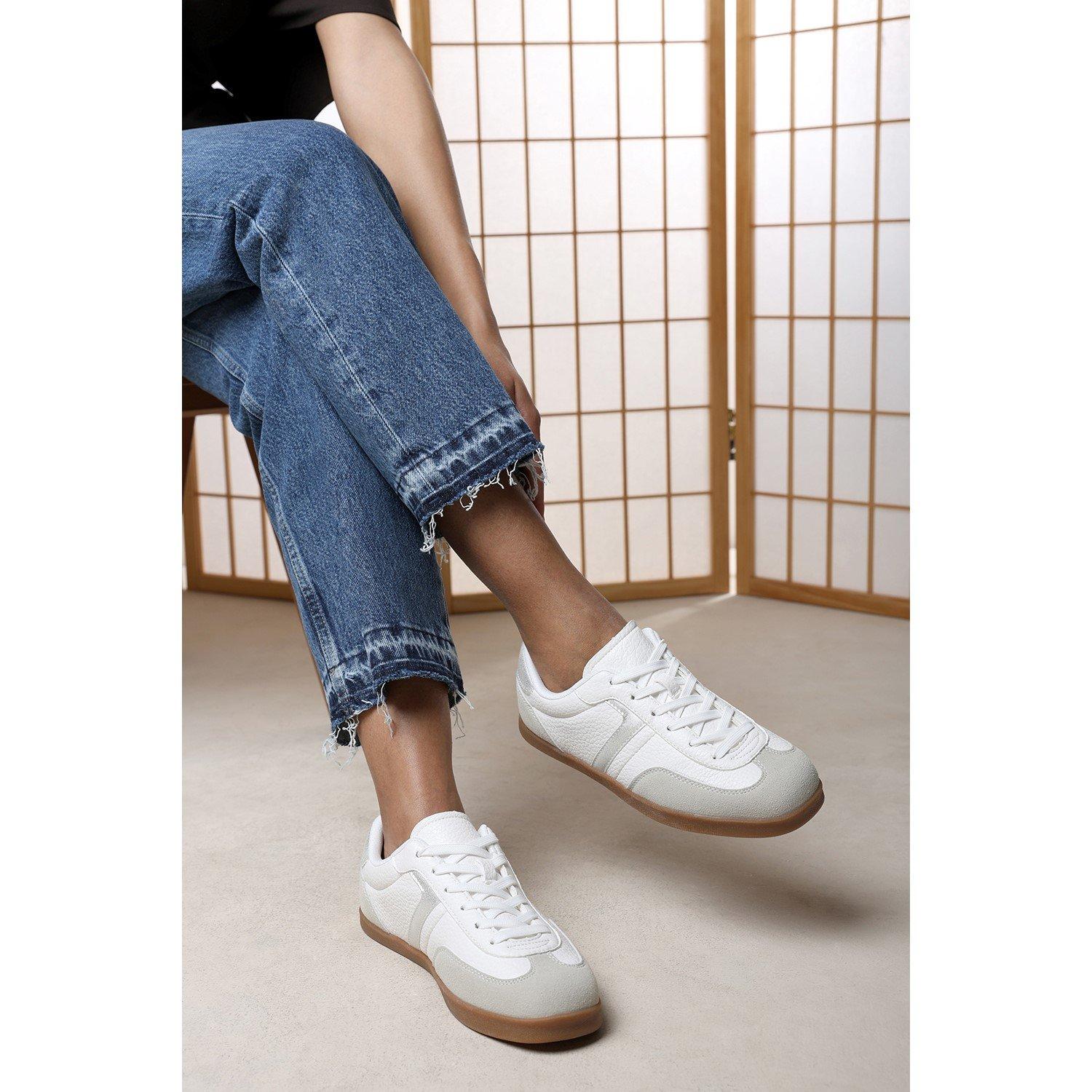 White - Wheres That From - Ensley Low Profile Panel Detailed Trainer - 2