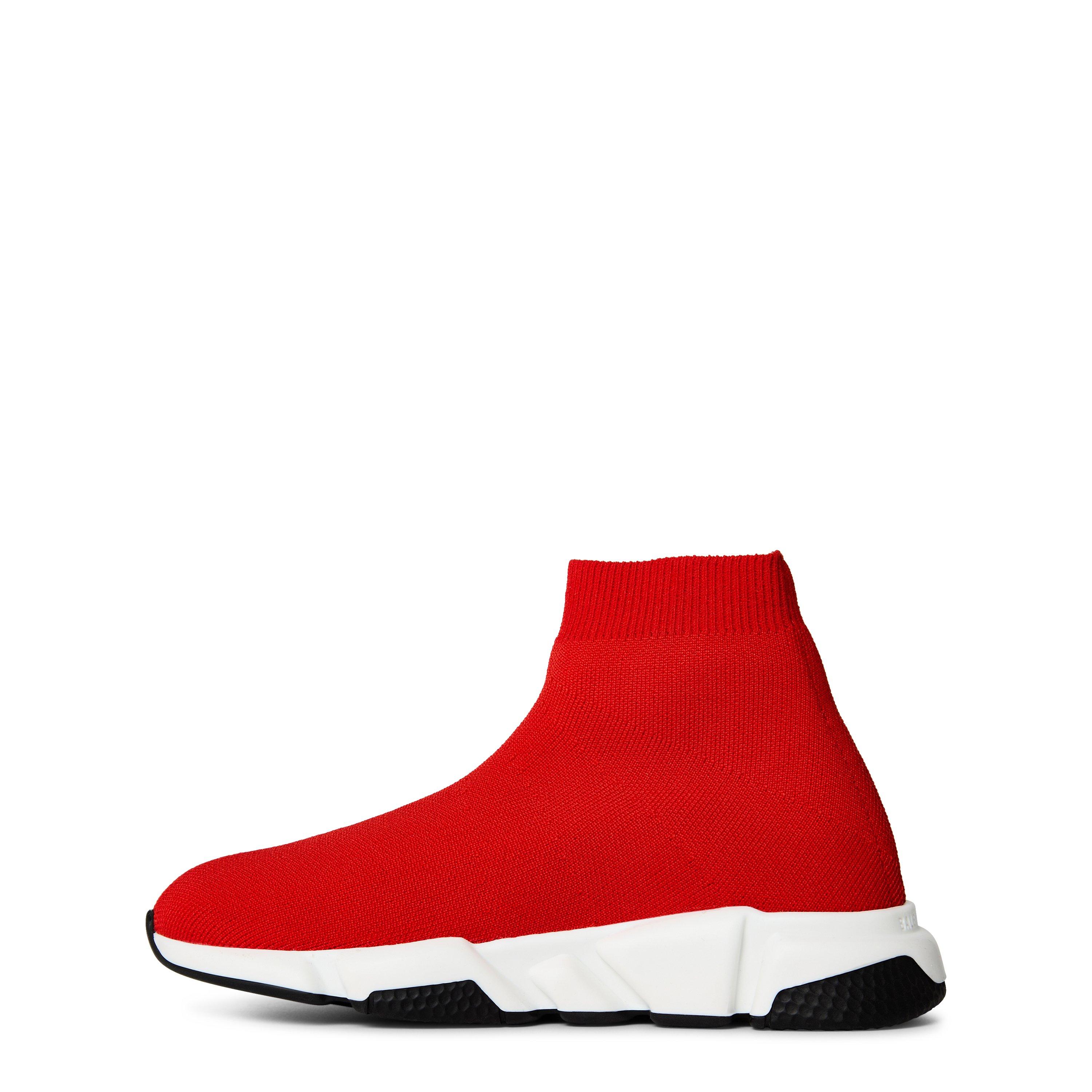 Red/White/Black - Balenciaga - Kids' Speed Sock Slip On Trainers - 2