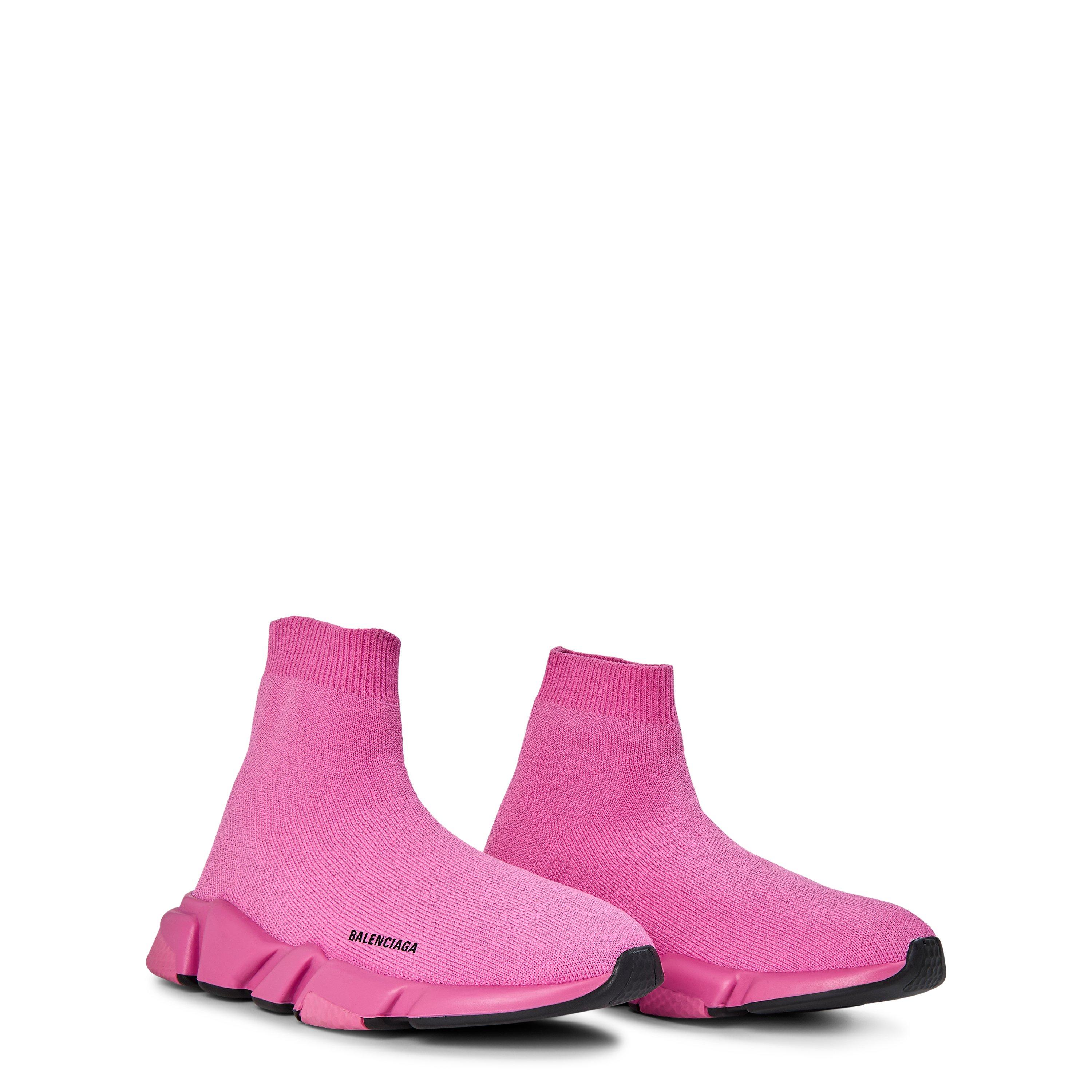 Pink/Black - Balenciaga - Speed Sock Trainers - 3