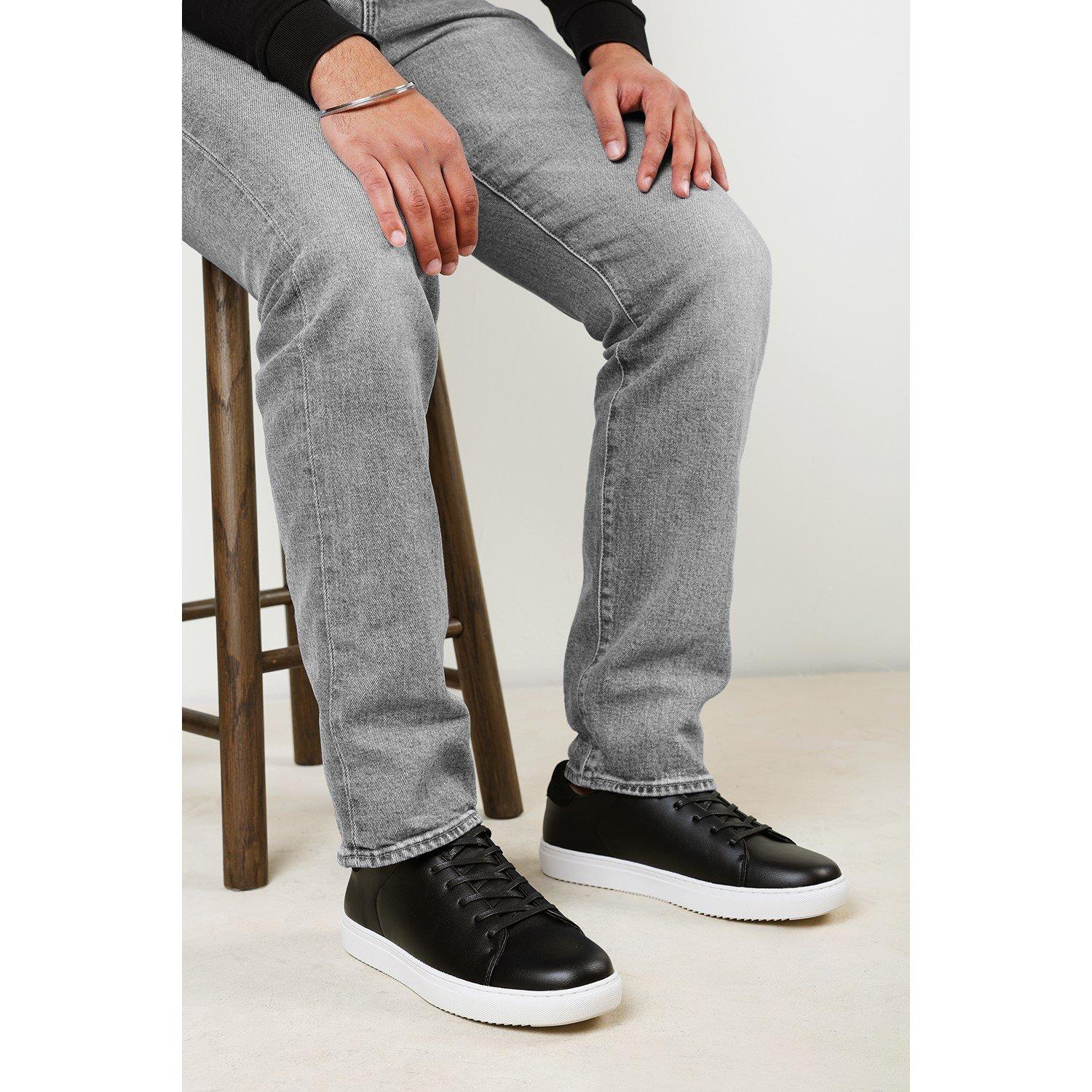 Black - Wheres That From - Derek Low Cut Lace Up Trainers - 2
