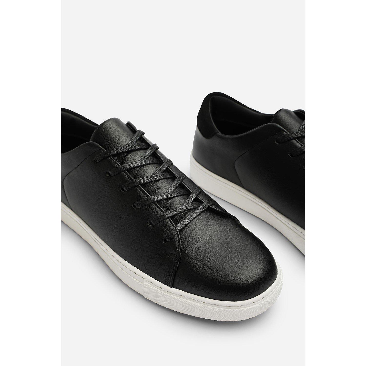 Black - Wheres That From - Derek Low Cut Lace Up Trainers - 6