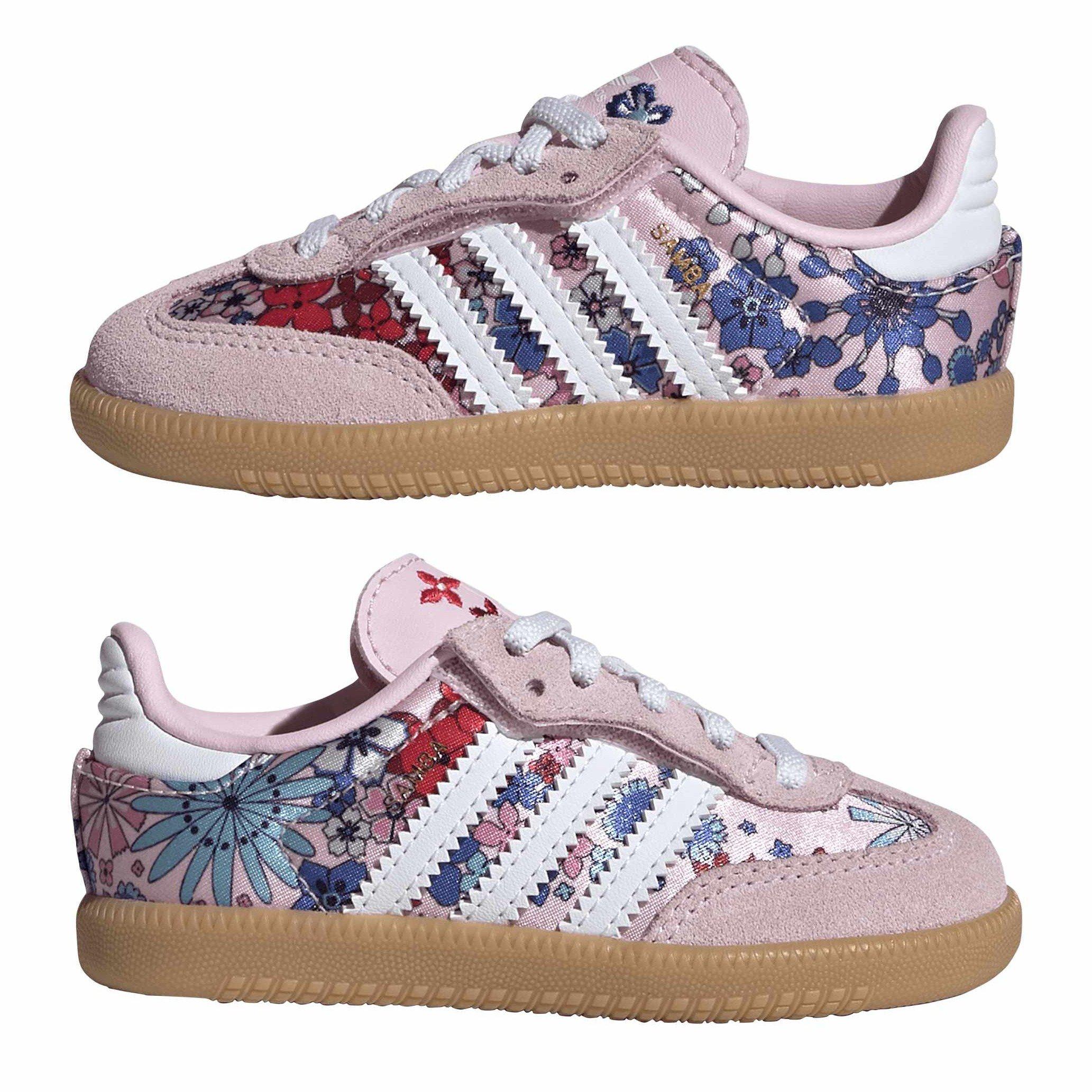 Pink/White - adidas Originals - Kids' Samba OG Lib Samba Low-Top Trainers - 11