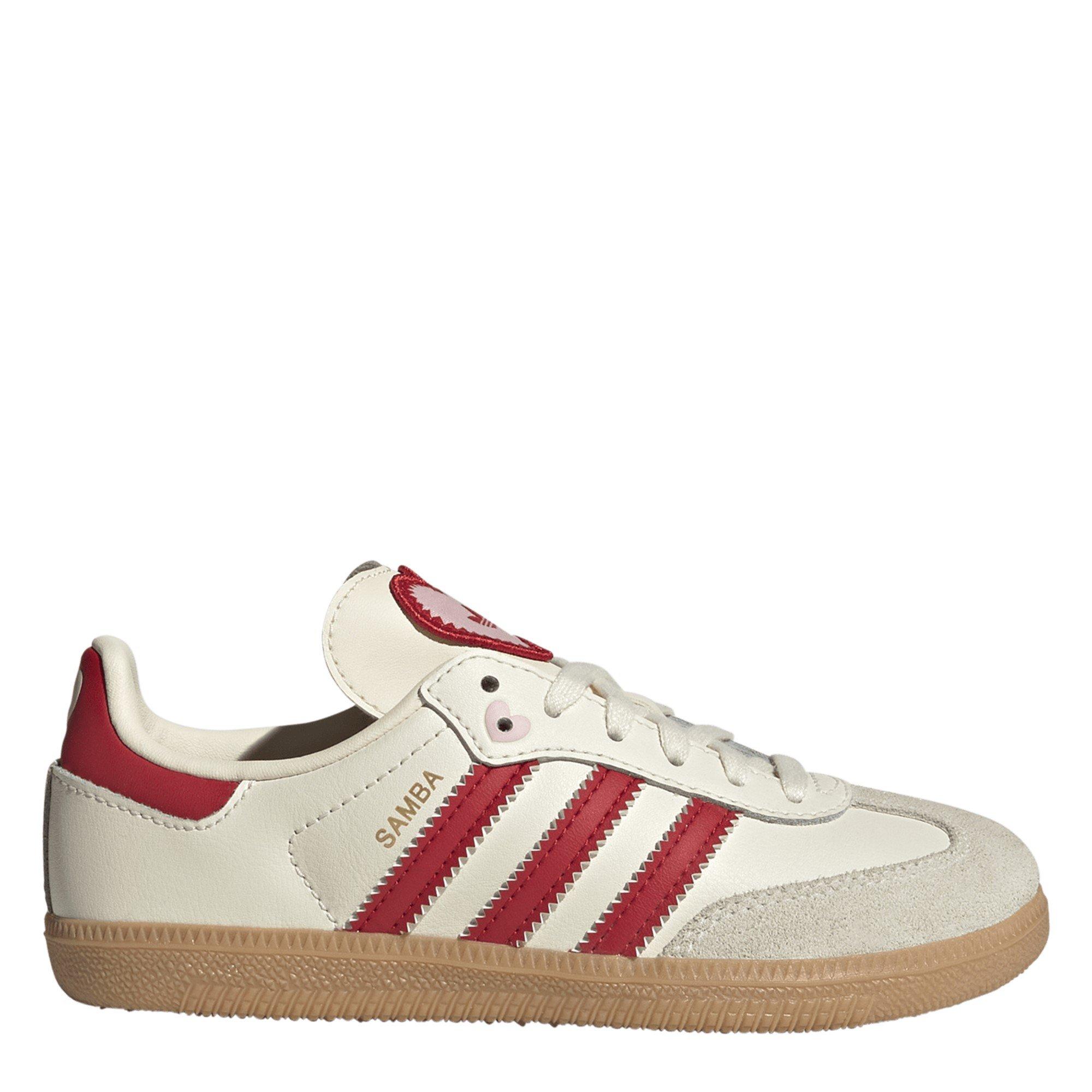 Cream/Red - adidas Originals - Kids' Samba Low-Top Trainers - 1