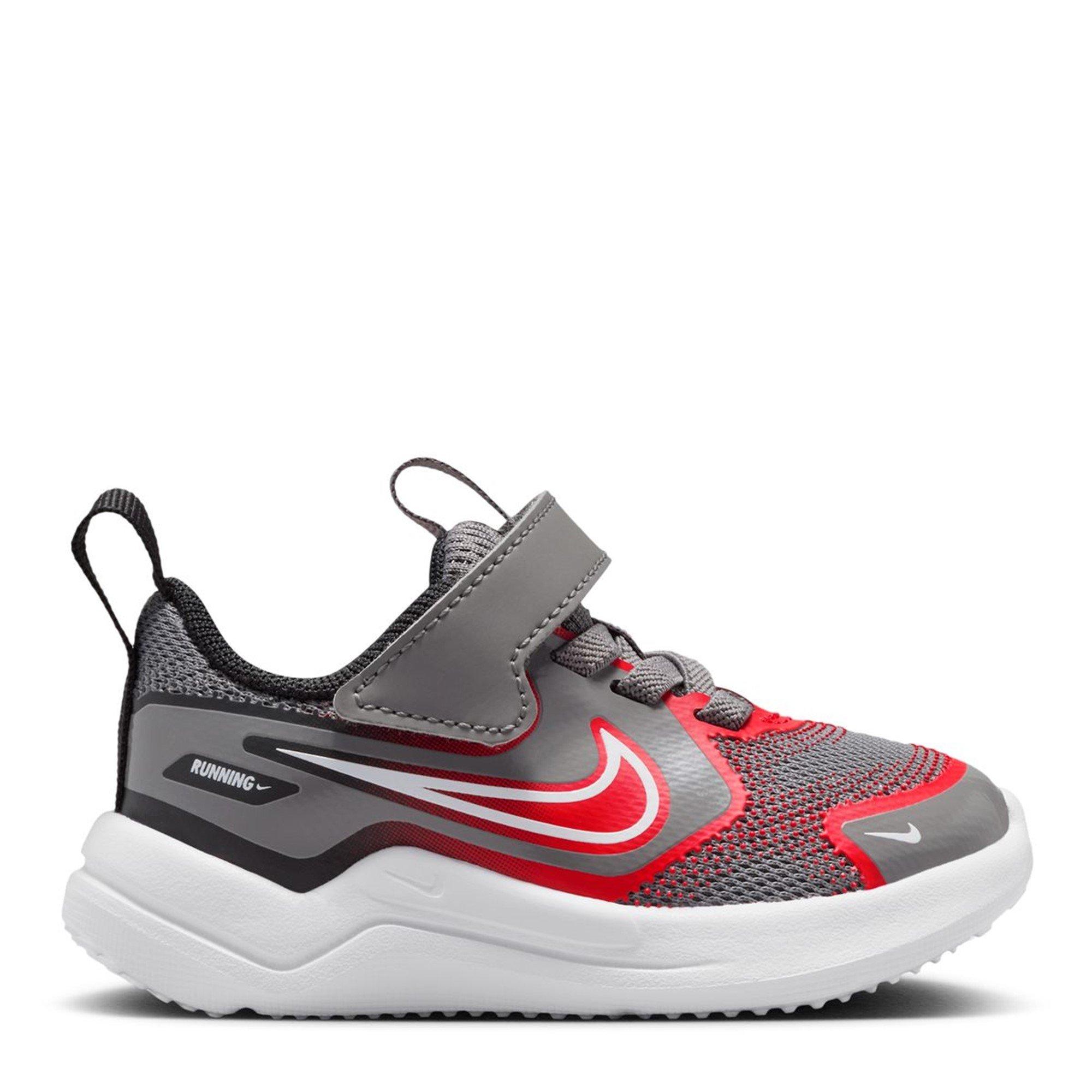 Nike  Grey/Red Cosmic Runner Shoes Infants - C6 (22.5)