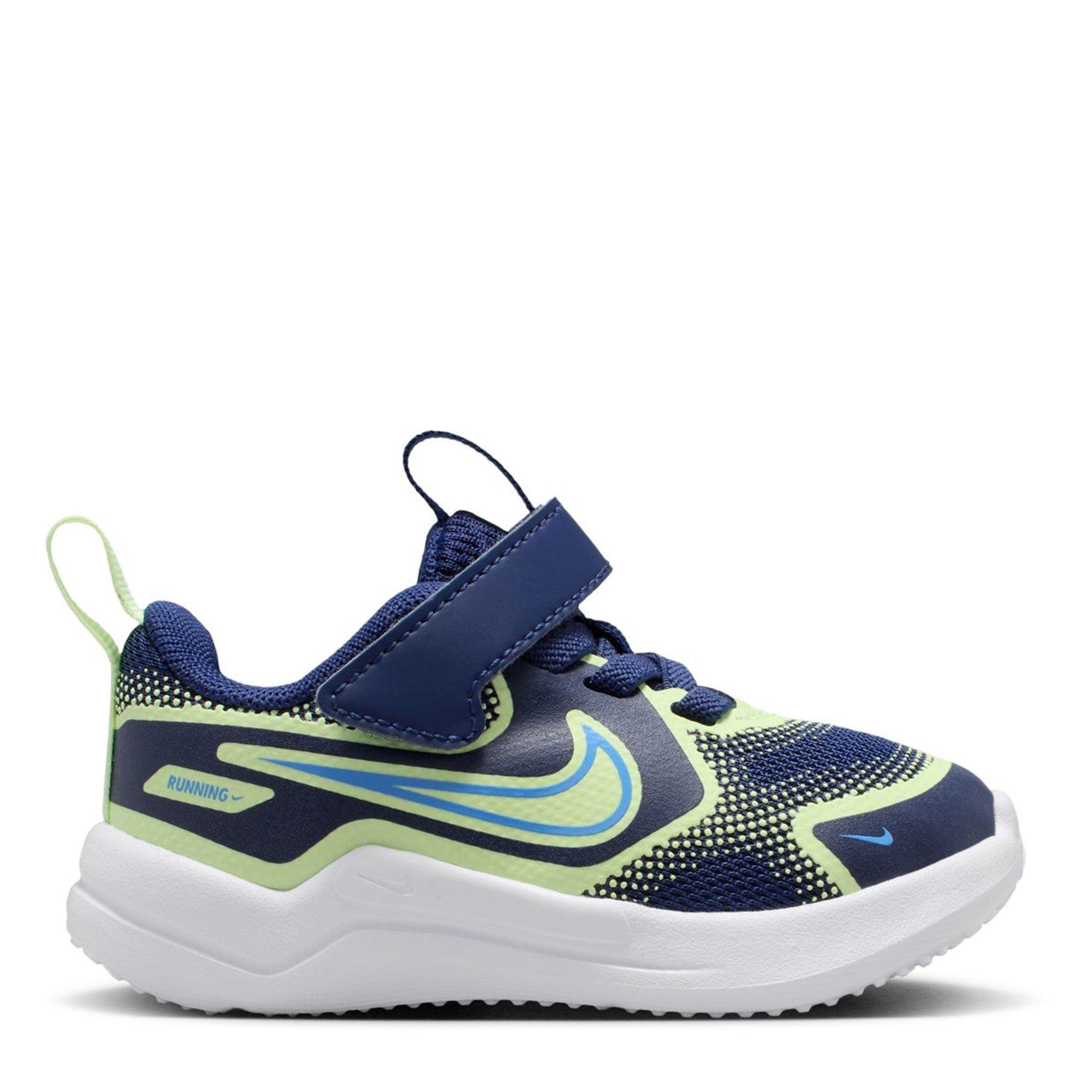 Nike  Blue/Volt Cosmic Runner Shoes Infants - C6 (22.5)