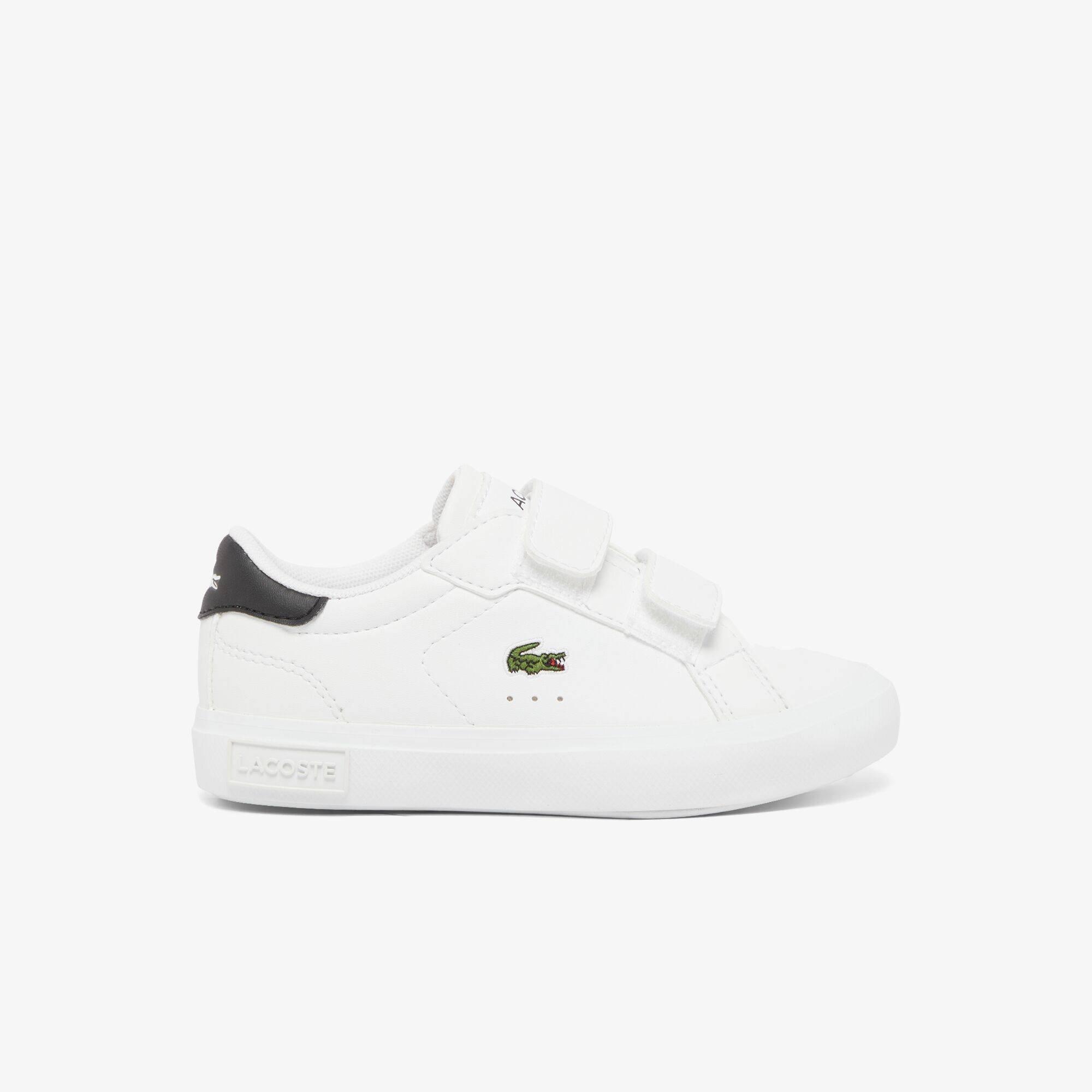 White/Black - Lacoste - Kids' Low-Top Trainers - 1