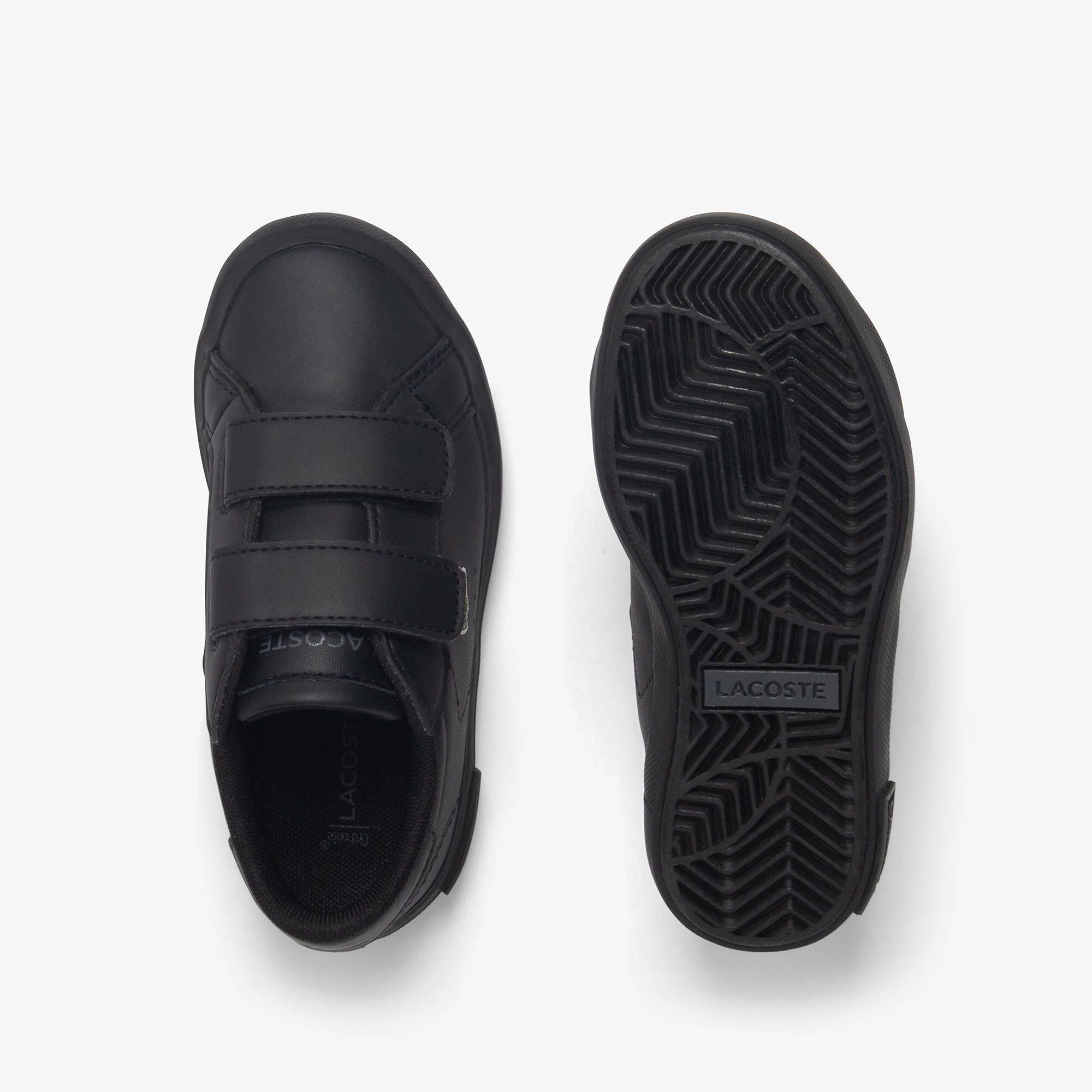 Black/Black - Lacoste - Kids' Low-Top Trainers - 4