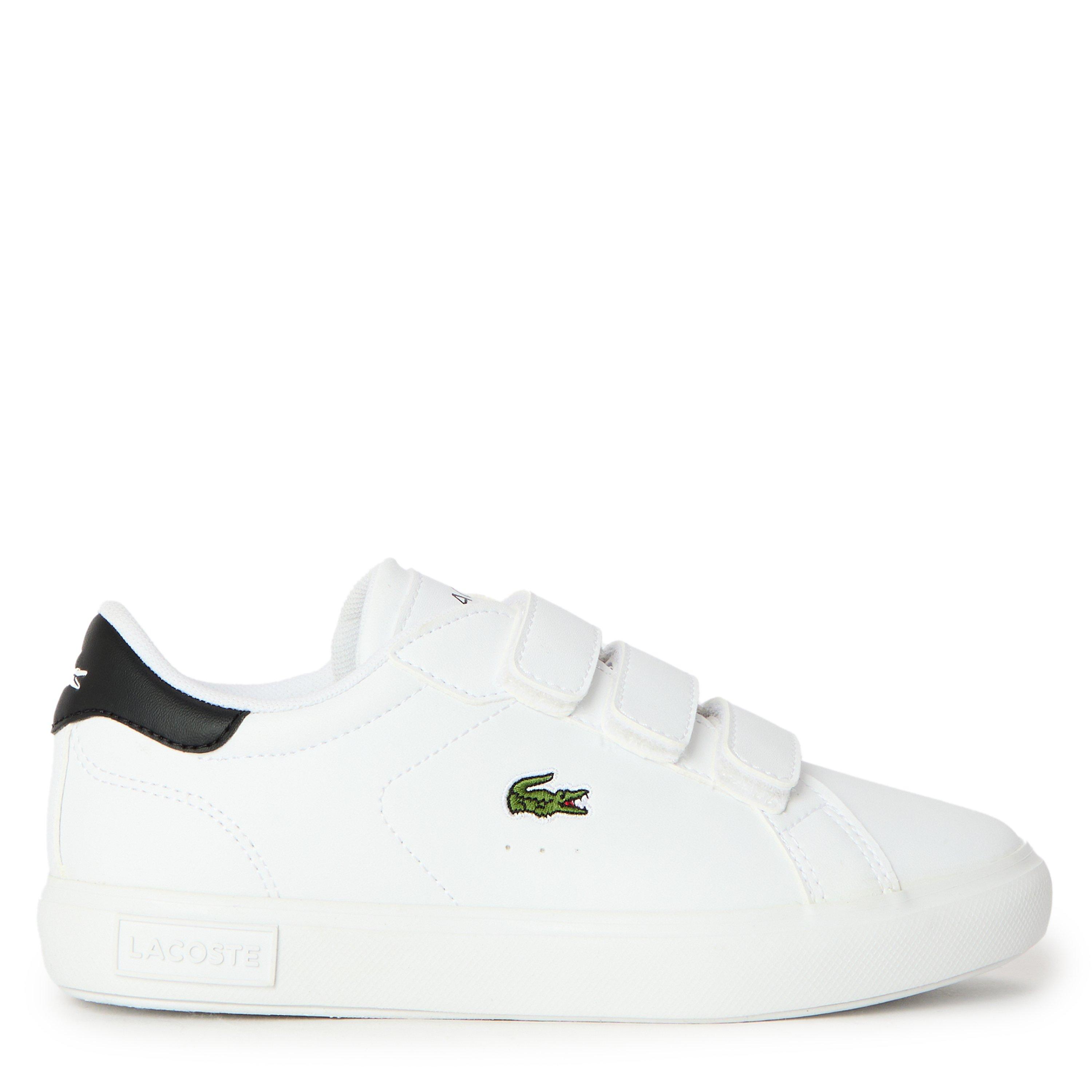 White/Black - Lacoste - Kids' Low-Top Trainers - 1