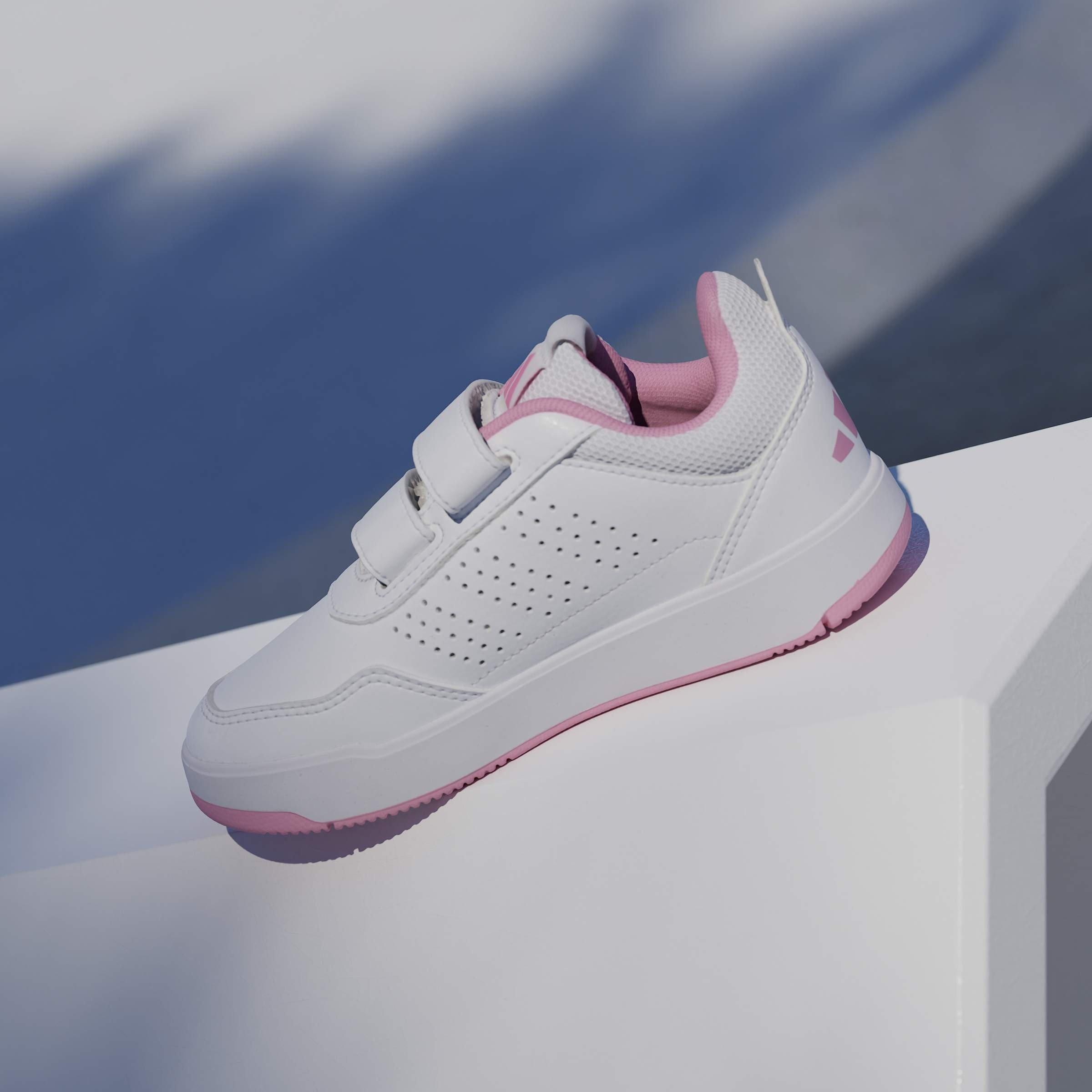 White/ Pink - adidas - Tensaur Hook and Loop Shoes Girls - 14