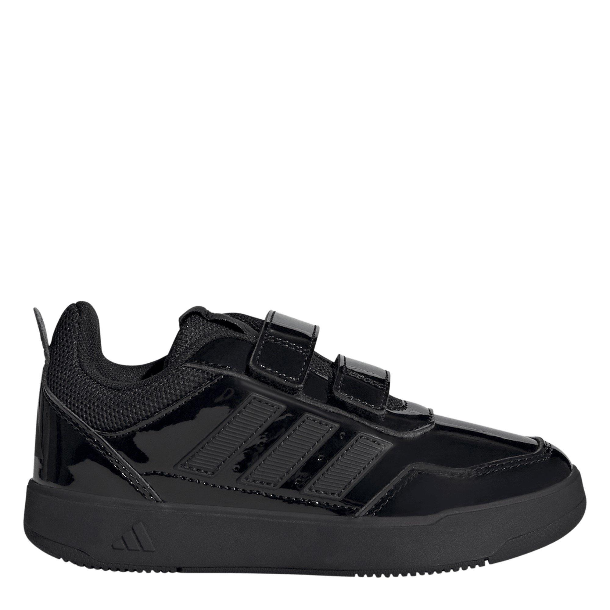Adidas Girls Tensaur Hook And Loop Shoes - Black Patent - C10 (28)